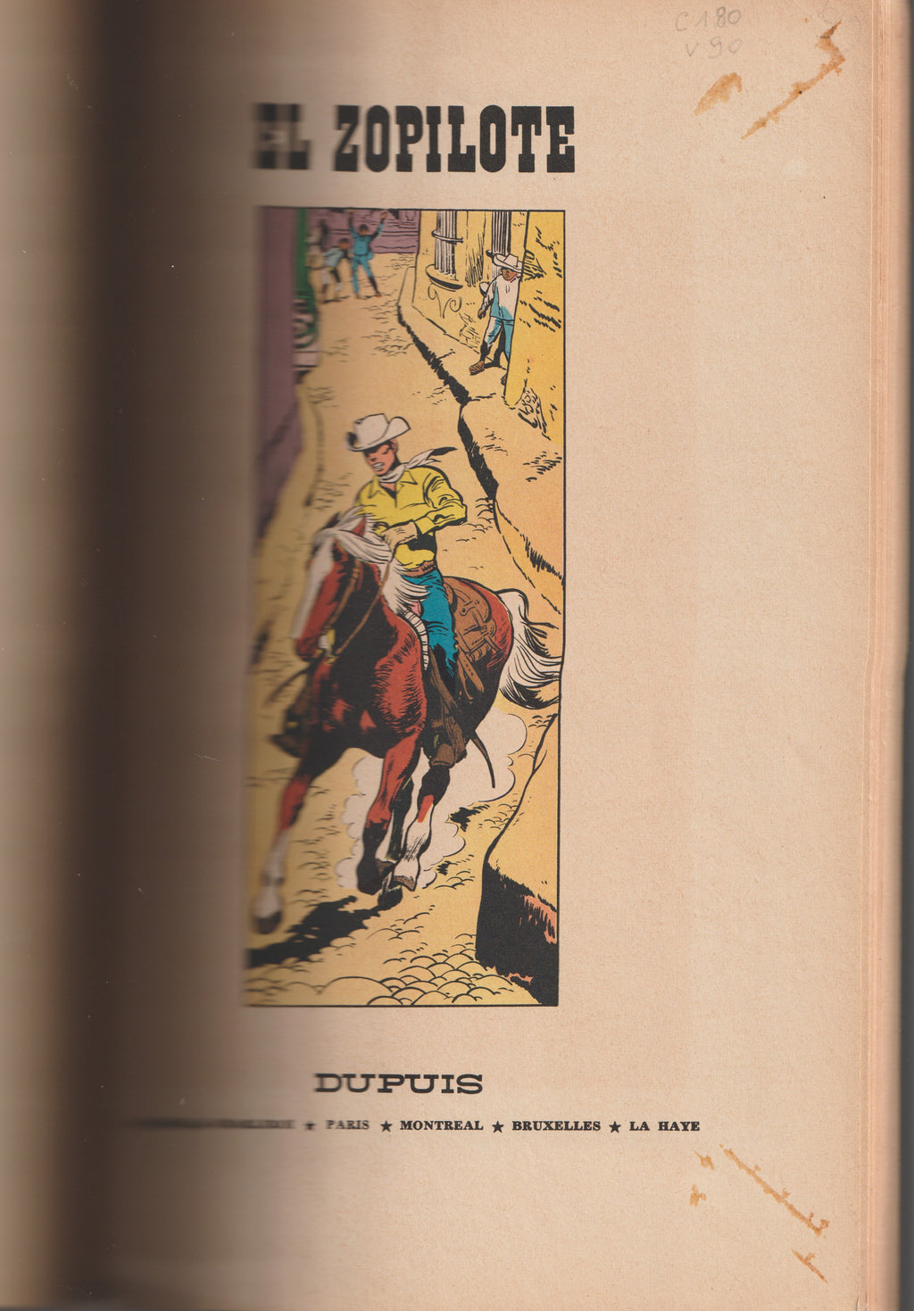 BD  Jerry Spring - El Zopilote  - N°12 - EO- Souple -1964 -TBE- Jijé - Dupuis