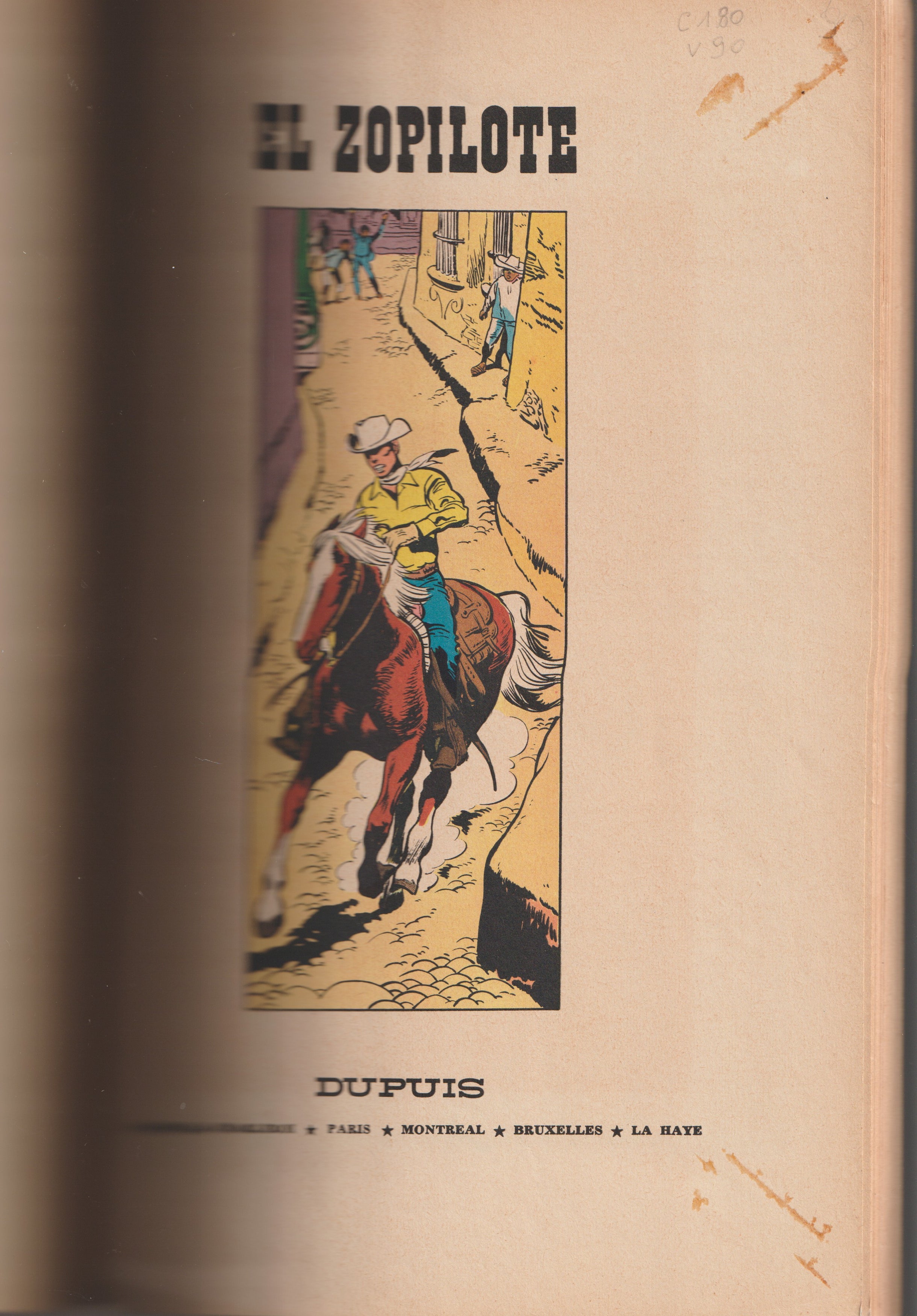 BD  Jerry Spring - El Zopilote  - N°12 - EO- Souple -1964 -TBE- Jijé - Dupuis