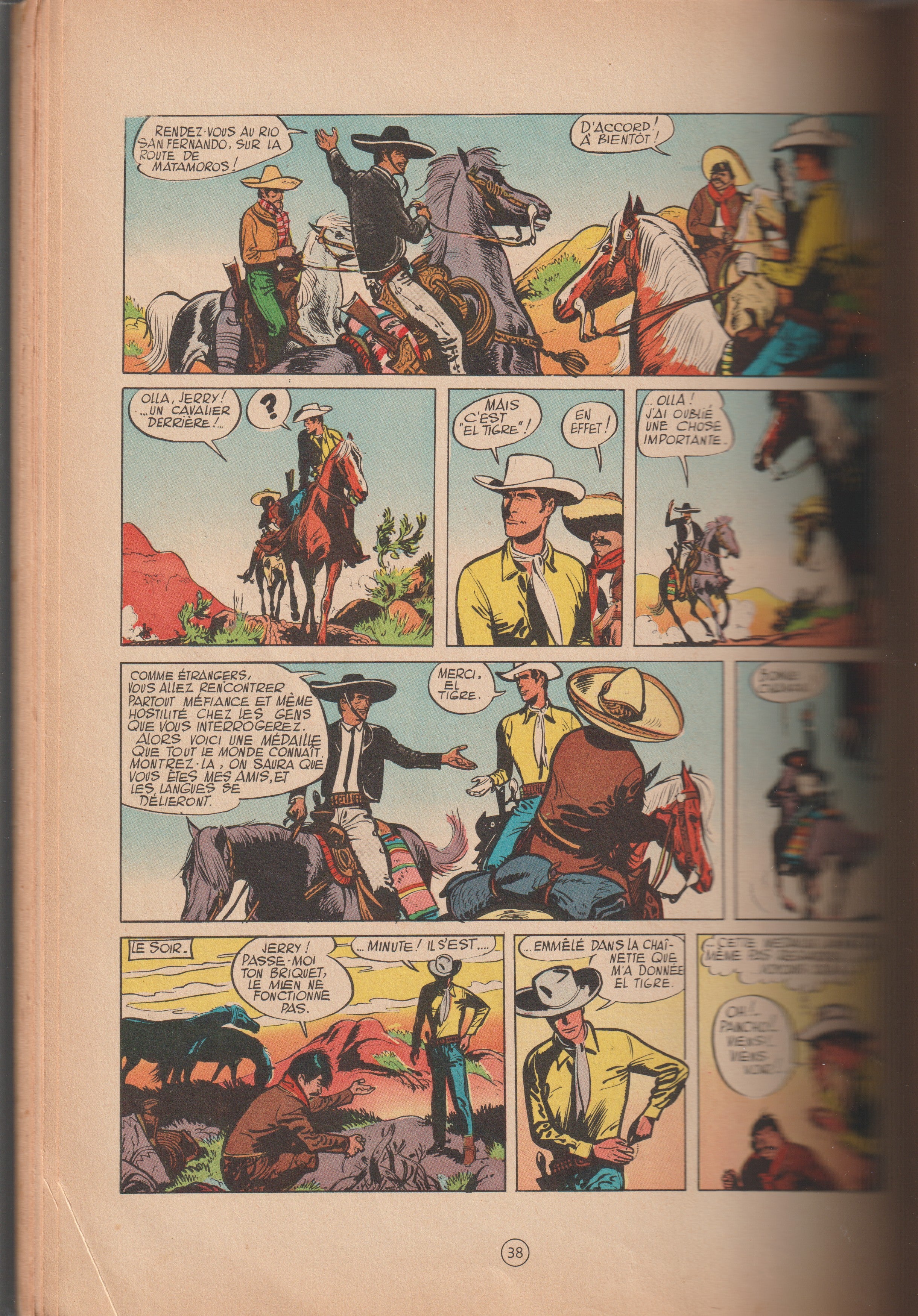 BD  Jerry Spring - Le maitre de la Sierra - N°10 - EO- Souple -1962 -BE- Jijé - Dupuis