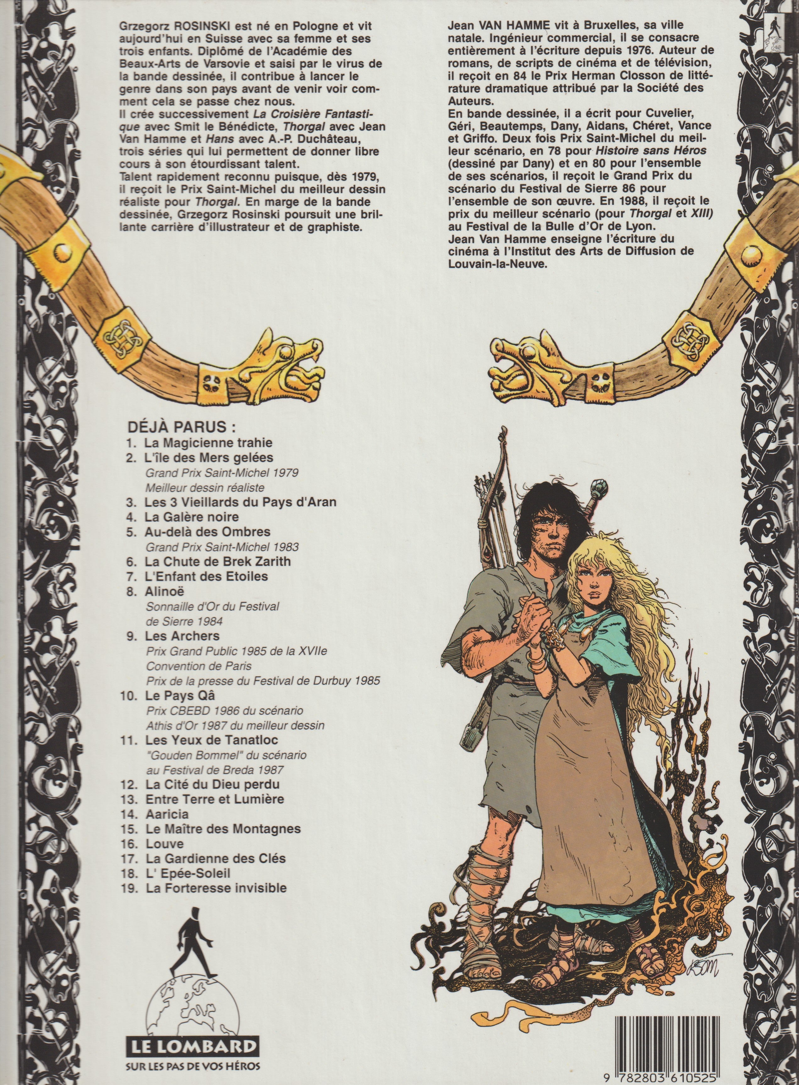 BD  Thorgal  - N°19 - La forteresse invisible - EO - 1993 - TTBE - Rosinski