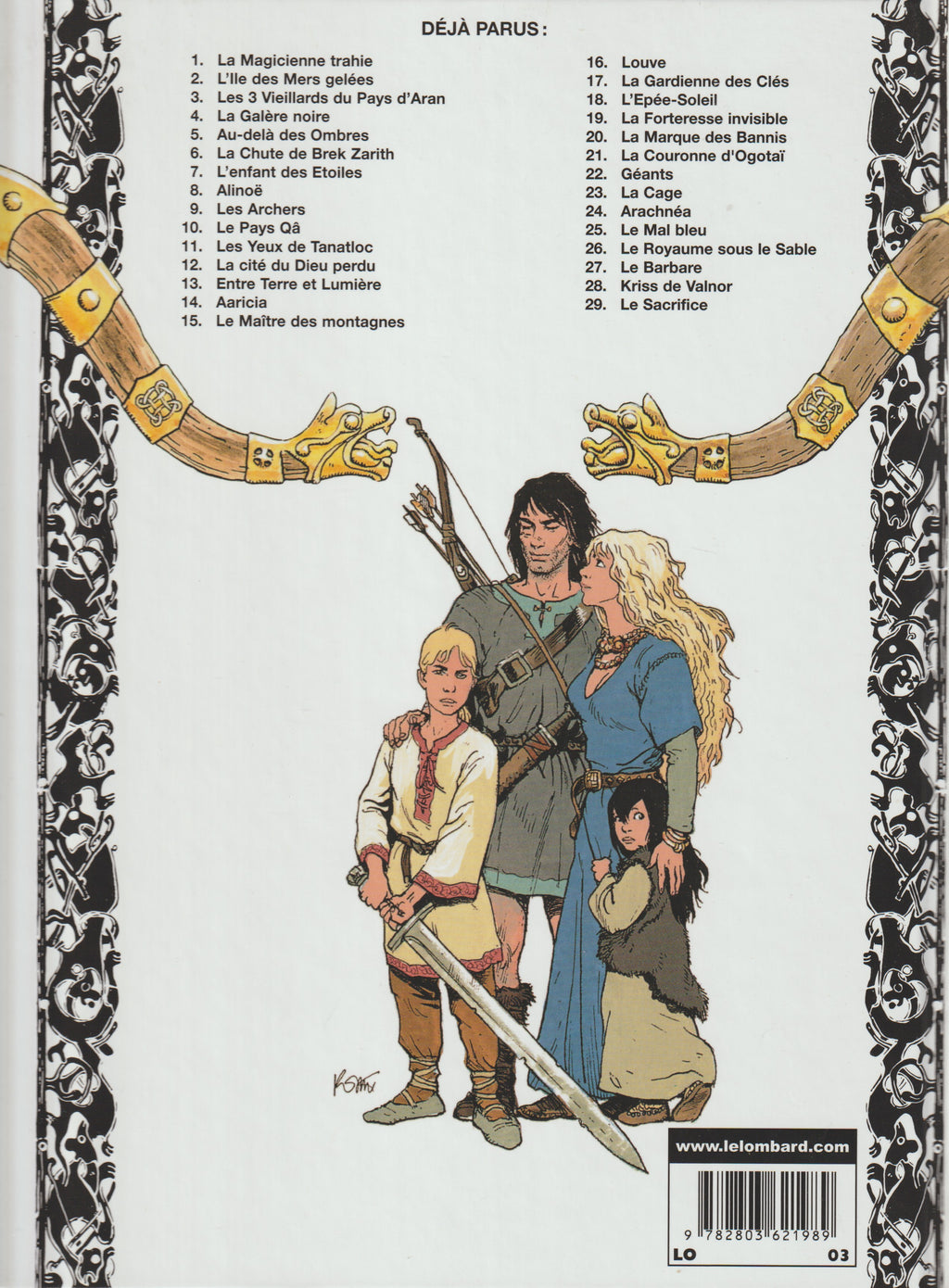 BD  Thorgal  - N°29 - Le sacrifice - EO - 2006 - TTBE - Rosinski