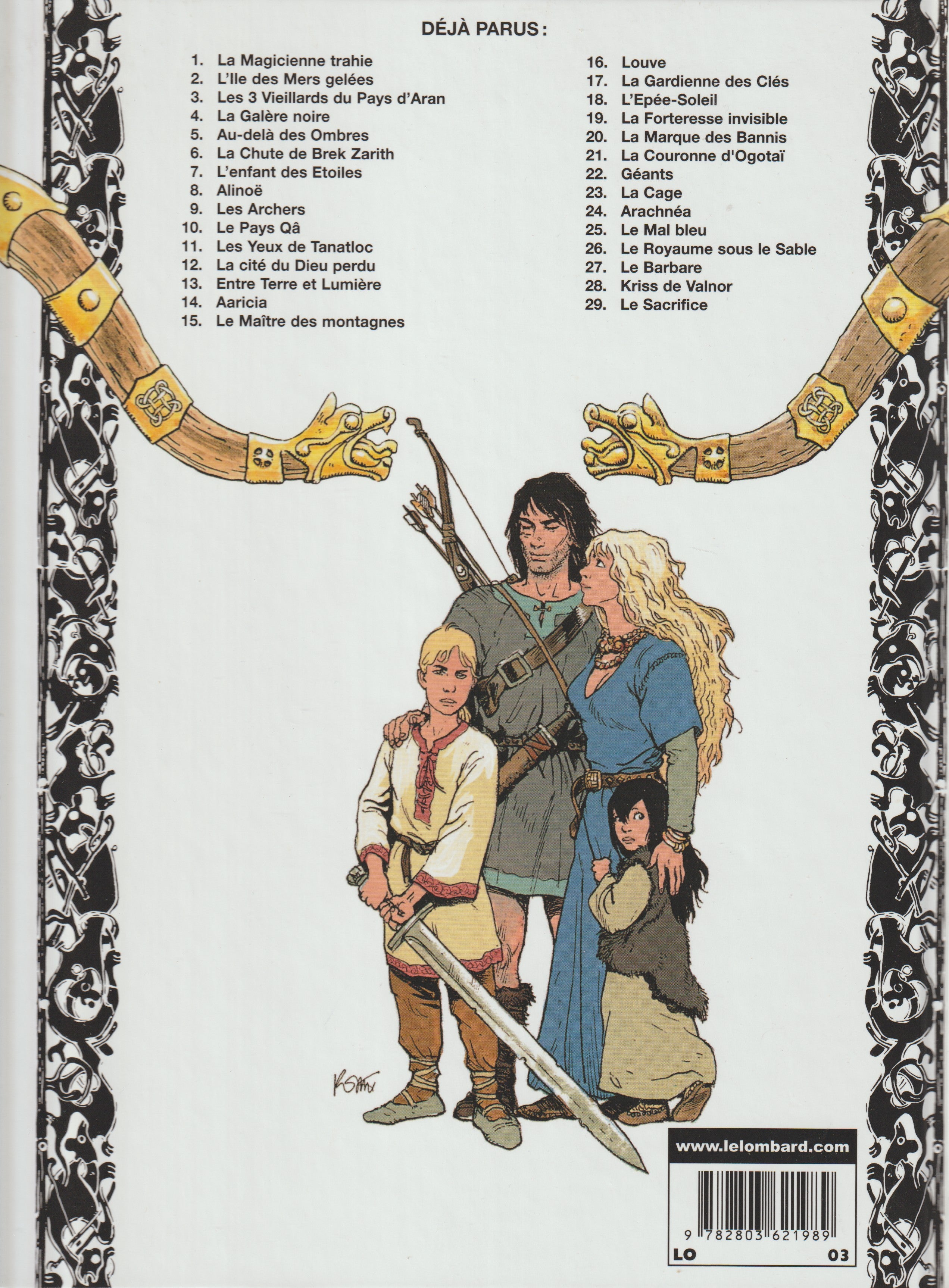 BD  Thorgal  - N°29 - Le sacrifice - EO - 2006 - TTBE - Rosinski