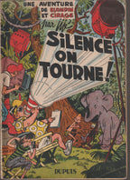 BD  Blondin et Cirage - Silence on tourne - EO - 1954 - BE - Jijé - Dupuis