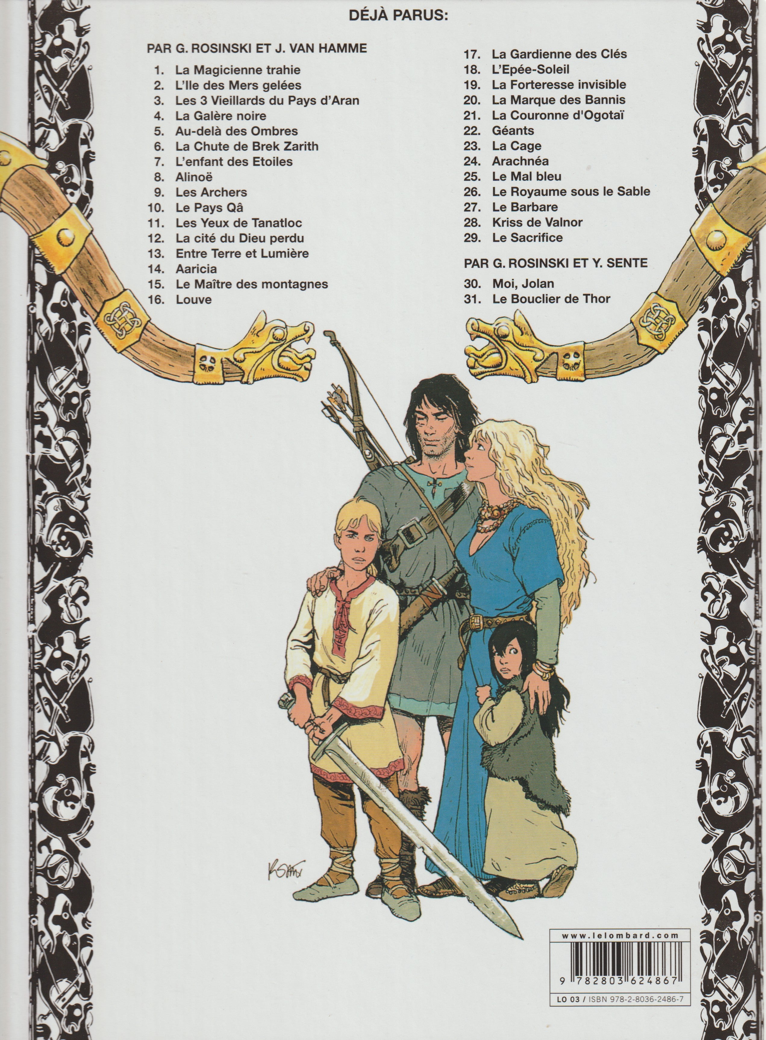 BD  Thorgal  - N°31 - Le bouclier de Thor - EO - 2008 - TTBE - Rosinski