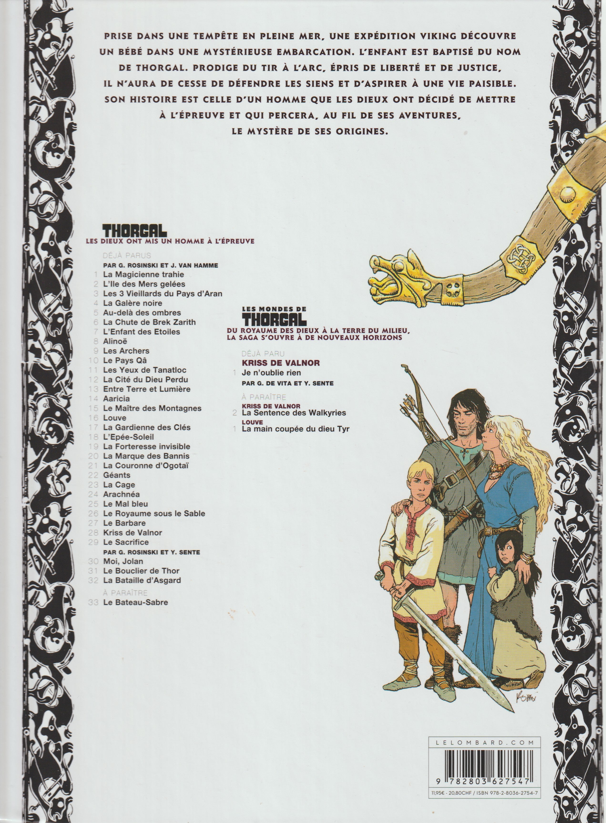 BD  Thorgal  - N°32 - La bataille dAsgard - EO - 2010 - TTBE - Rosinski
