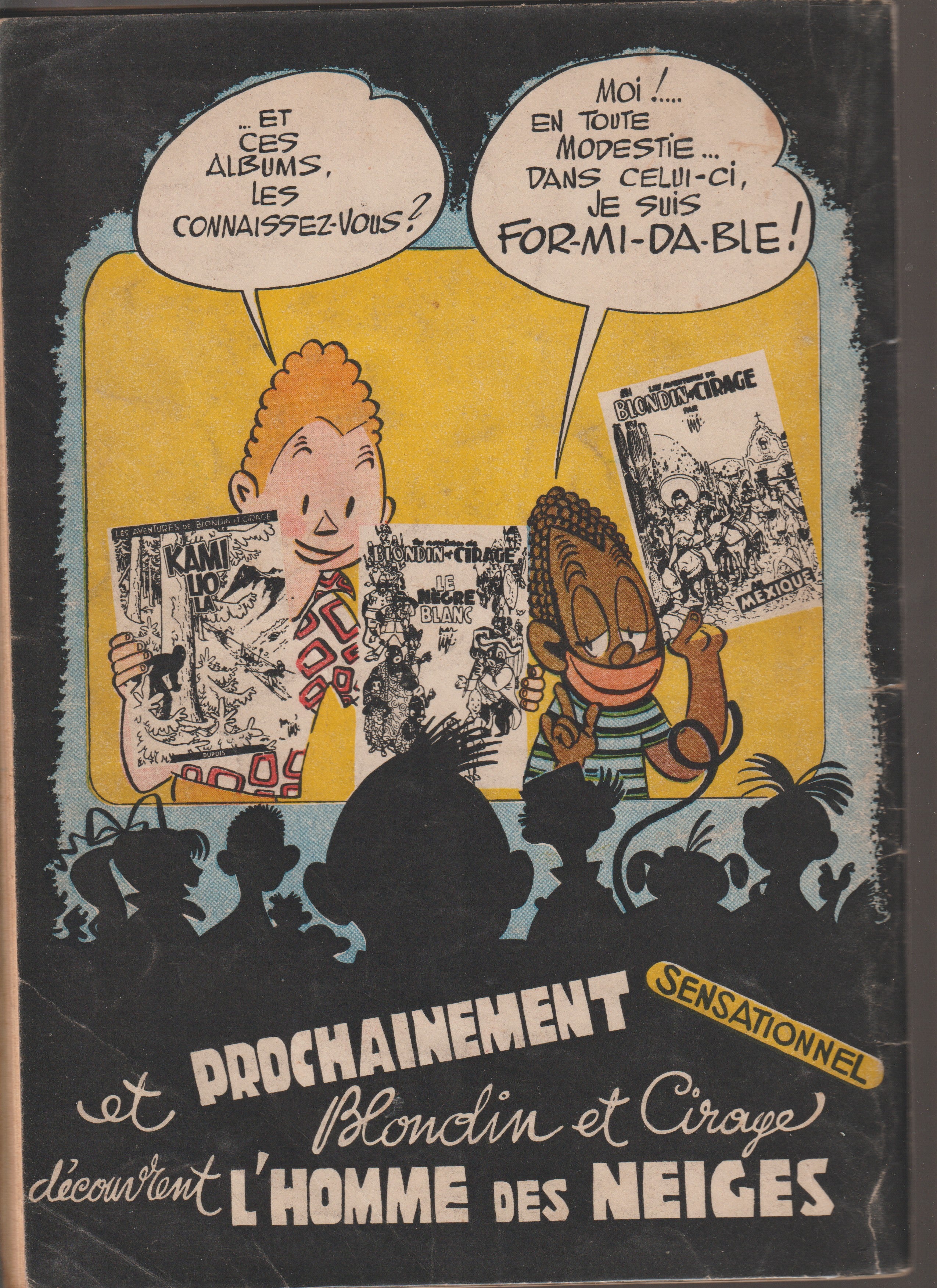BD  Blondin et Cirage - Silence on tourne - EO - 1954 - BE - Jijé - Dupuis