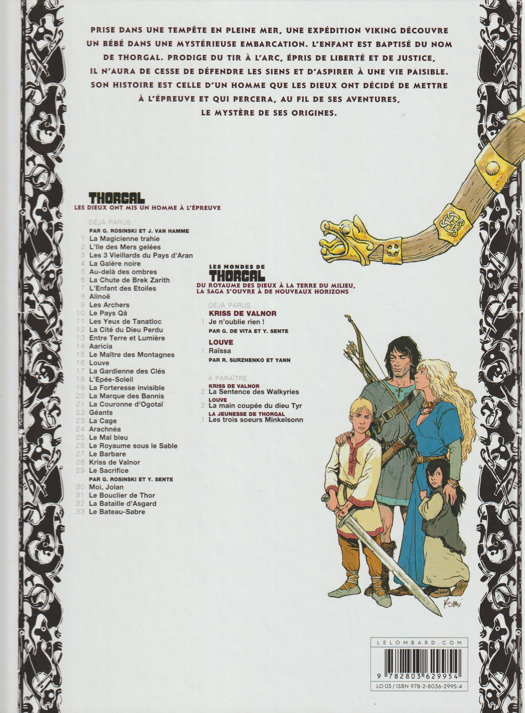 BD  Thorgal  - N°33 - Le bateau-sabre - EO - 2011 - TTBE - Rosinski