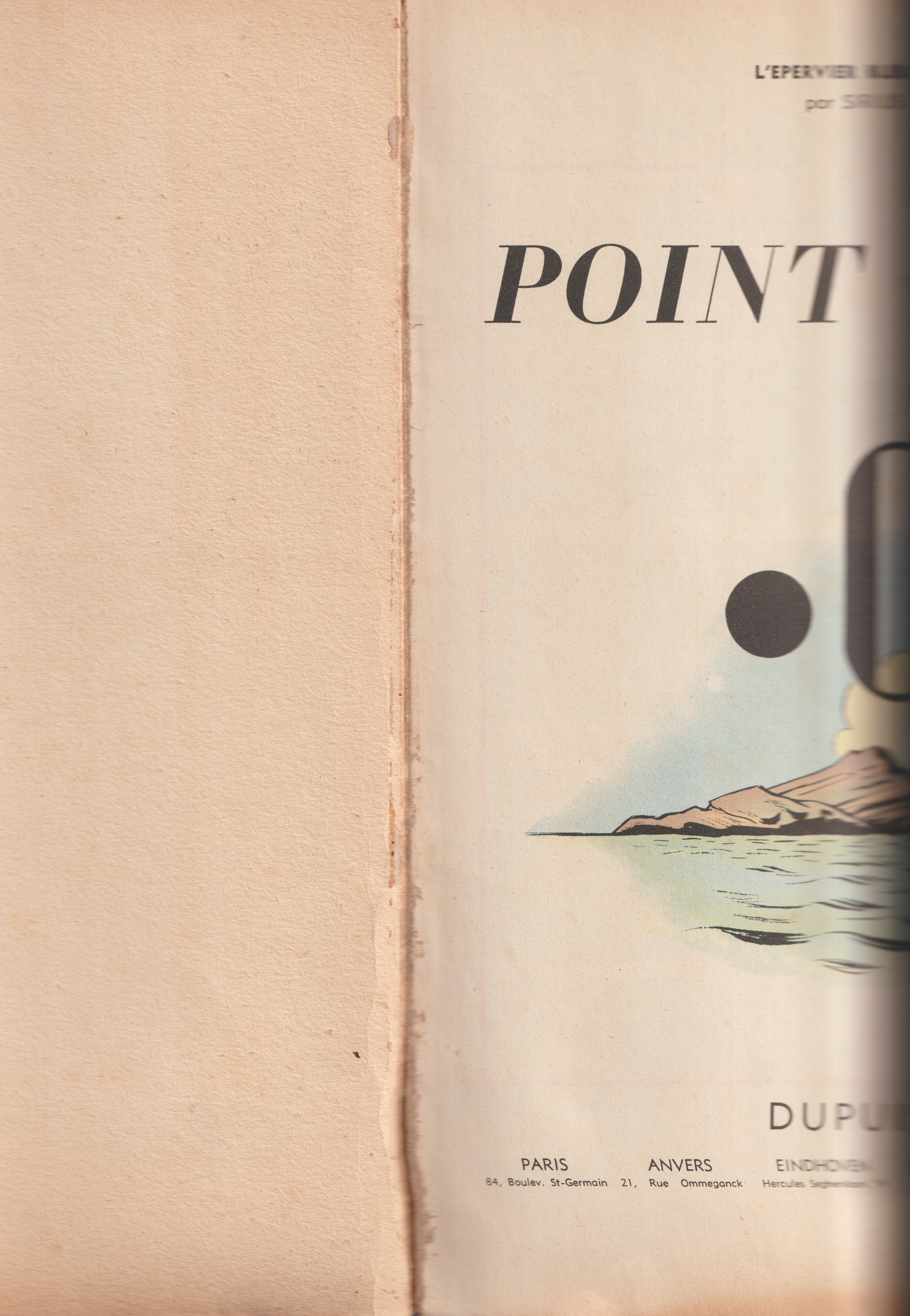 Bd - L'épervier bleu - Point Zero - Tome 7 - Sirius - EO - 1954 - TBE - Dupuis