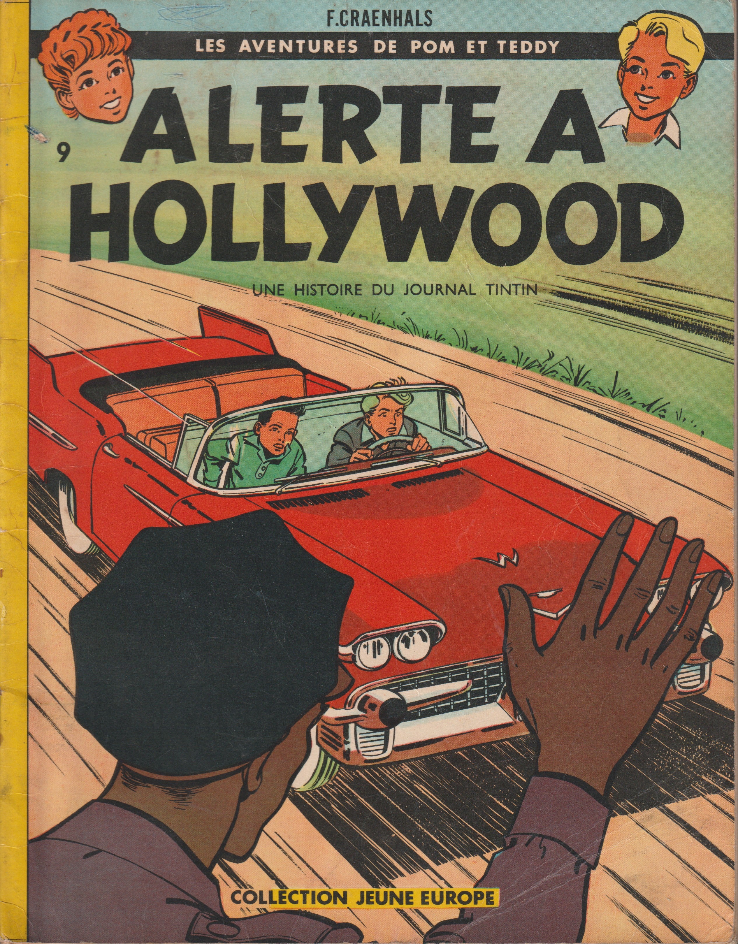 Bd - Les aventures de Pom et Teddy - Alerte à Hollywood -  Craenhals - EO - 1961- TBE/EM - Lombard