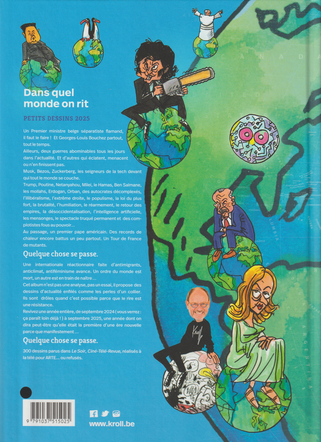 Bd - Pierre Kroll - Dans quel monde on rit - Petits dessins tome 31 - EO - 2025 - TTBE - Les arènes