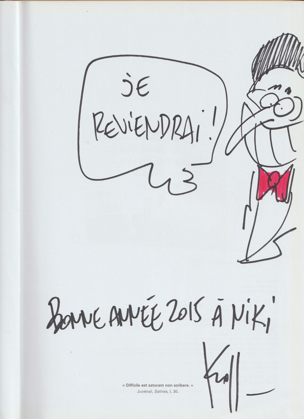 Bd dédicacée - Pierre Kroll - Le grand vingtième - Petits dessins tome 20 - EO - 2014 - TTBE - Renaissance du livre