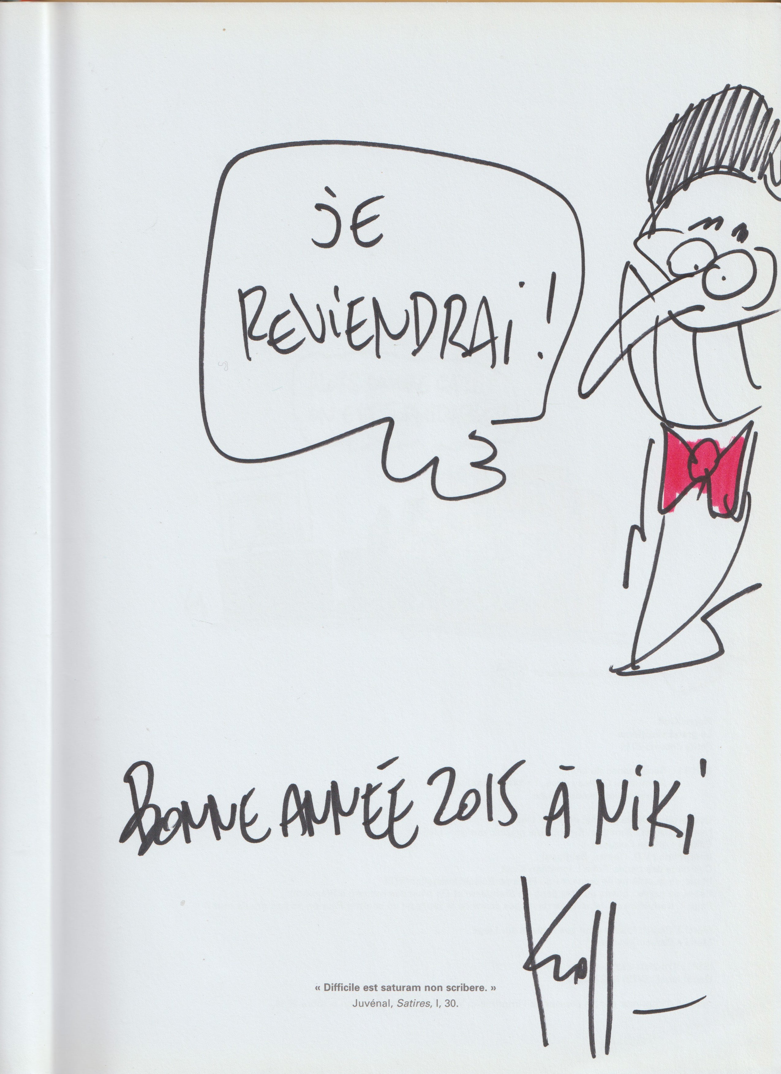 Bd dédicacée - Pierre Kroll - Le grand vingtième - Petits dessins tome 20 - EO - 2014 - TTBE - Renaissance du livre
