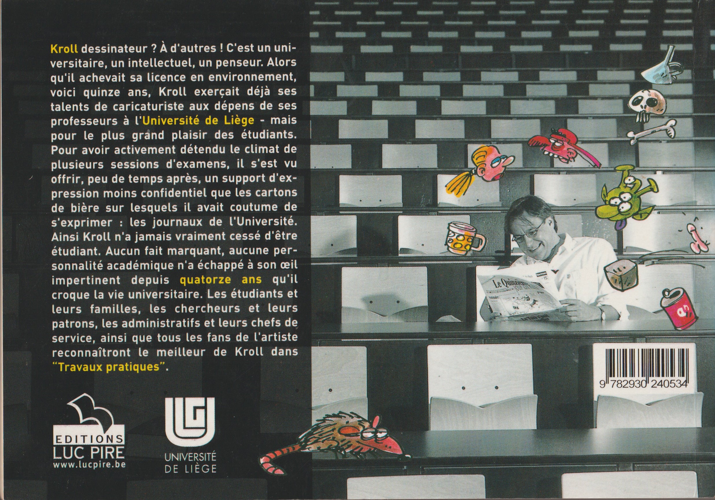 Bd - Pierre Kroll - Travaux pratiques - EO - 1999 - TTBE - Luc pire