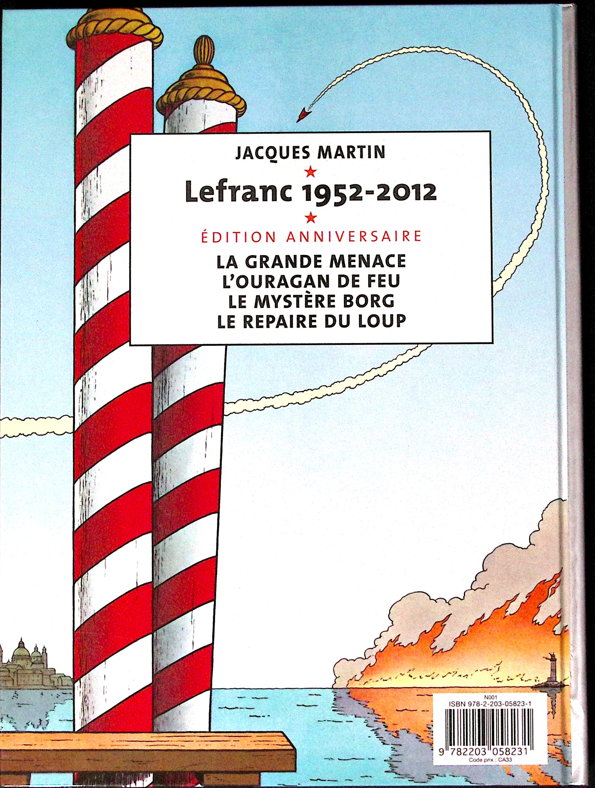 Bd - Lefranc- La Grande Menace - Jacques Martin - EO - 2012 - TTBE - Casterman