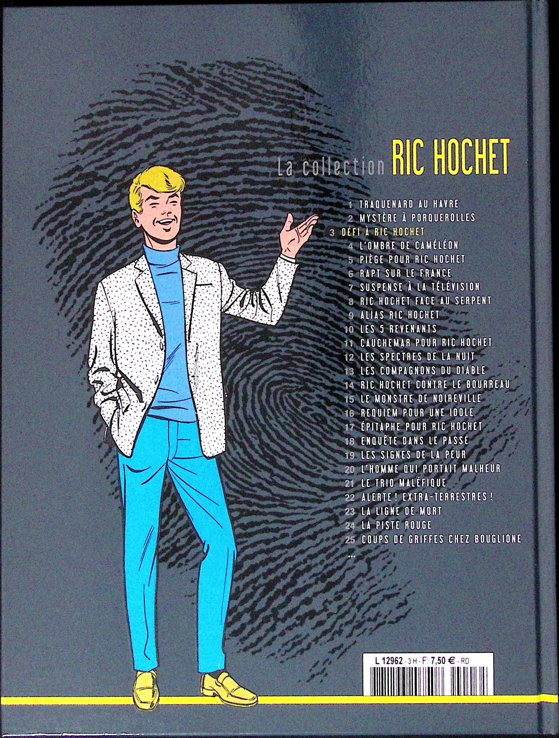 BD - Ric Hochet - La collection Ric Hochet - Défi à Ric Hochet - Tome 3 - EO - 2012 - TTBE - Hachette