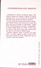 Livre - Georges Simenon - Francis Lacassin - Conversations avec Simenon - EO - 2002 - TTBE - éditions du Rocher