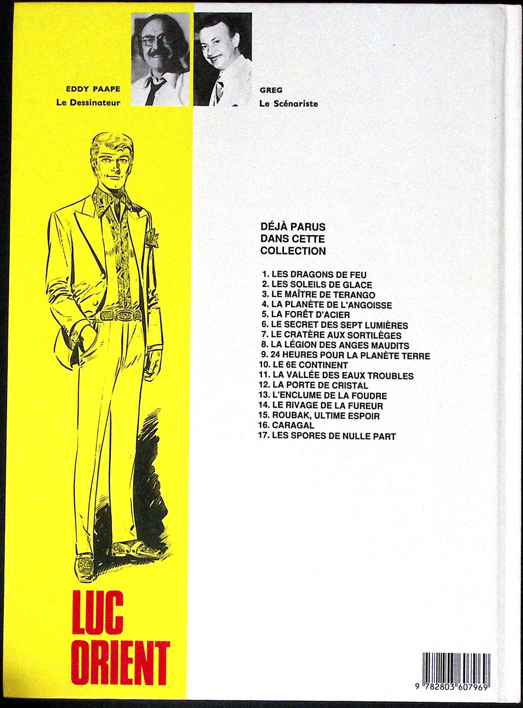 Bd - Paape Greg - Luc orient - Les spores de nulle part - Tome 17 - EO - 1990 - TTBE - Lombard