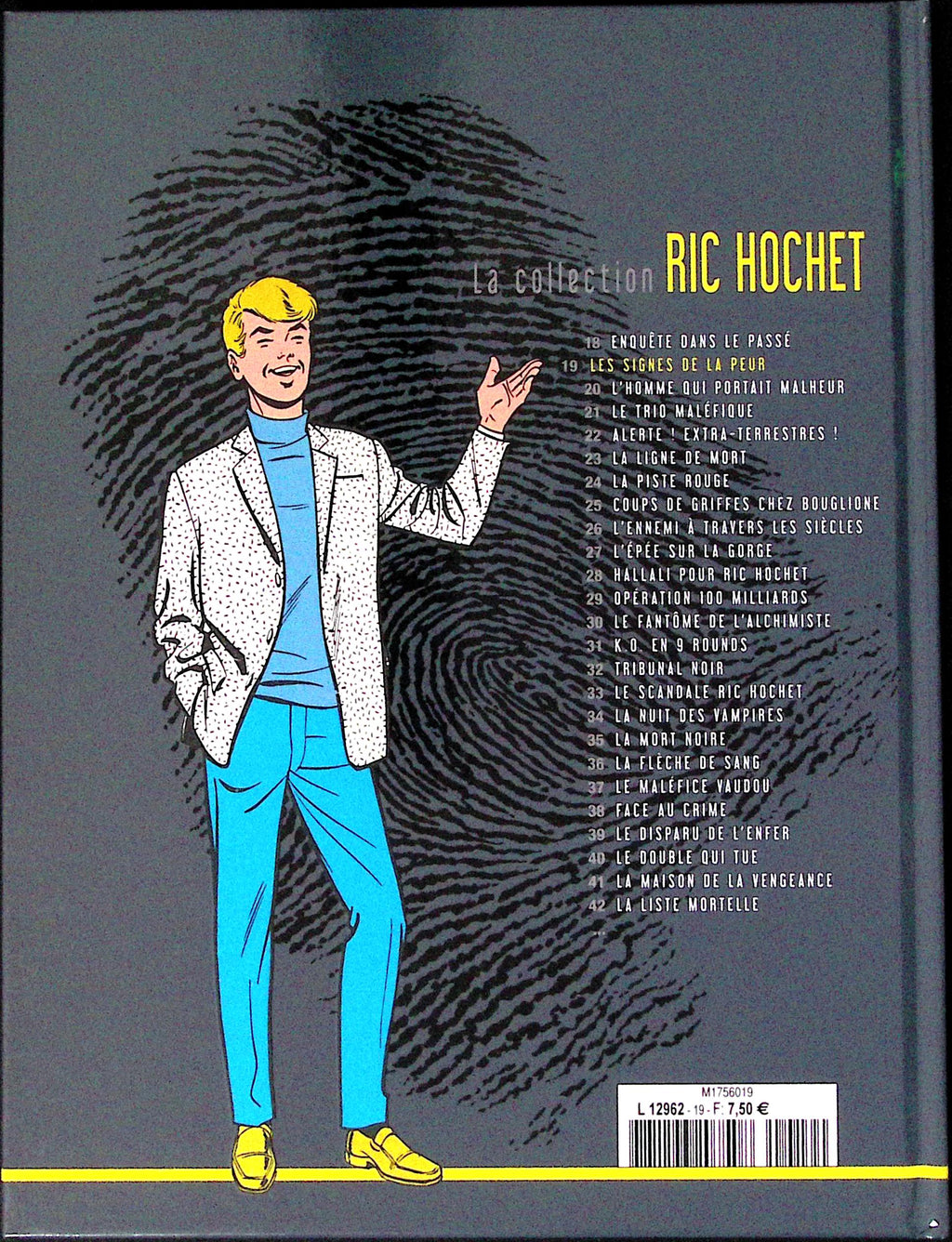 BD - Ric Hochet - La collection Ric Hochet - Les signes de la peur - Tome 19 - EO - 2012 - TTBE - Hachette