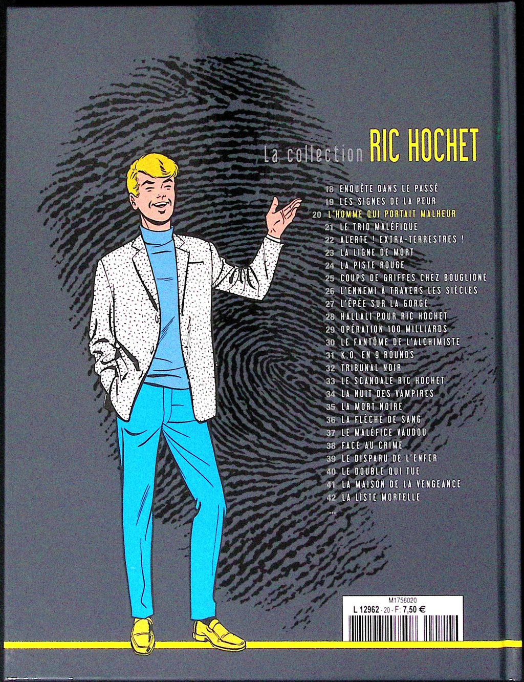 BD - Ric Hochet - La collection Ric Hochet - L'homme qui portait malheur - Tome 20 - EO - 2012 - TTBE - Hachette