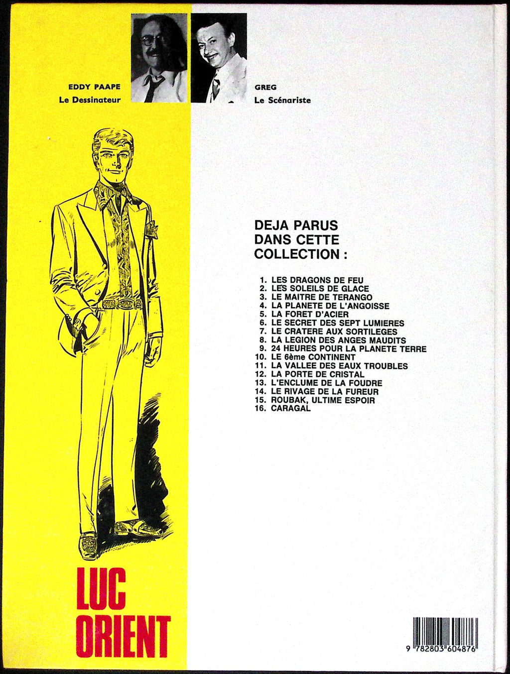 Bd - Paape Greg - Luc orient - Caragal - Tome 16 - EO - 1985 - TTBE - Lombard