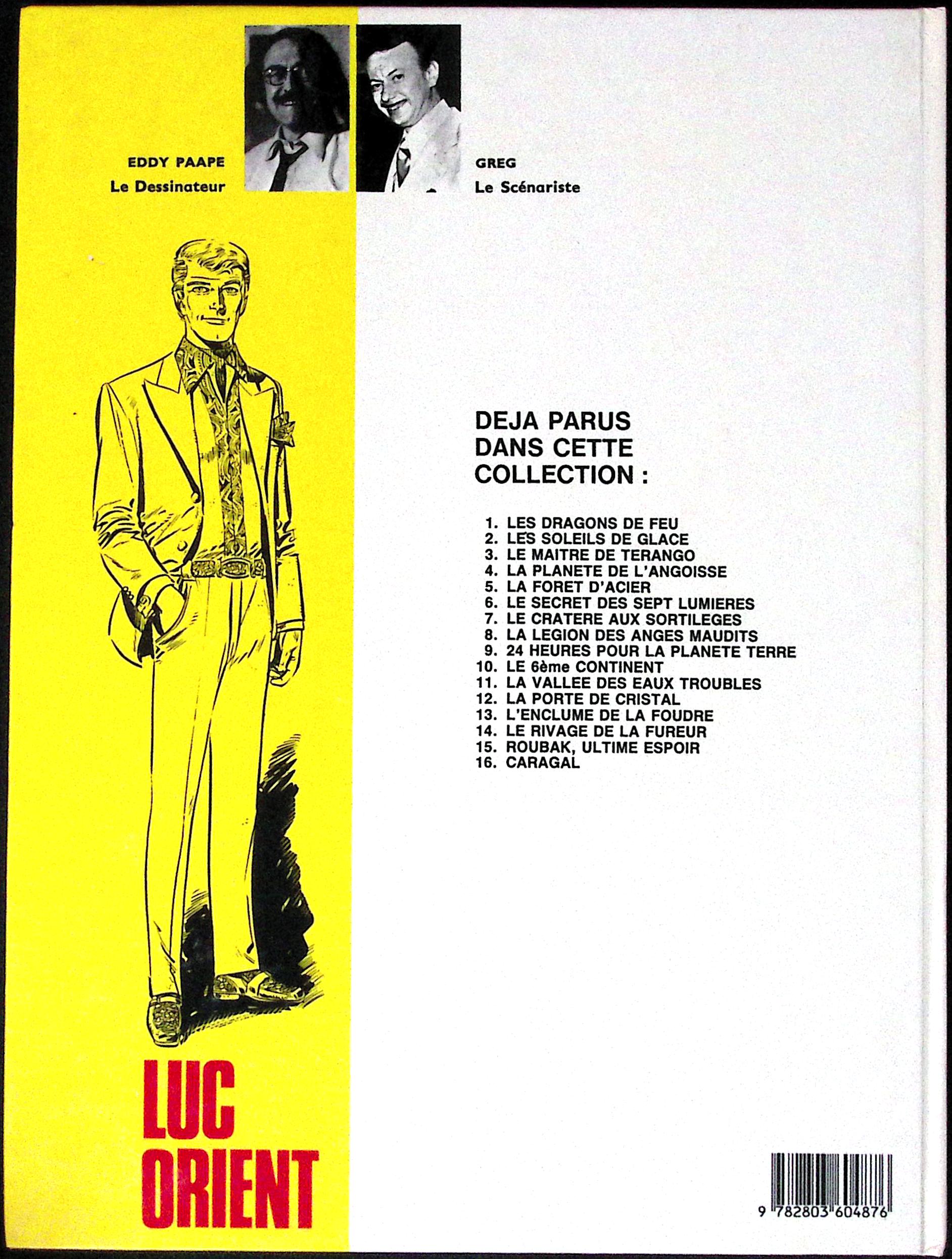 Bd - Paape Greg - Luc orient - Caragal - Tome 16 - EO - 1985 - TTBE - Lombard