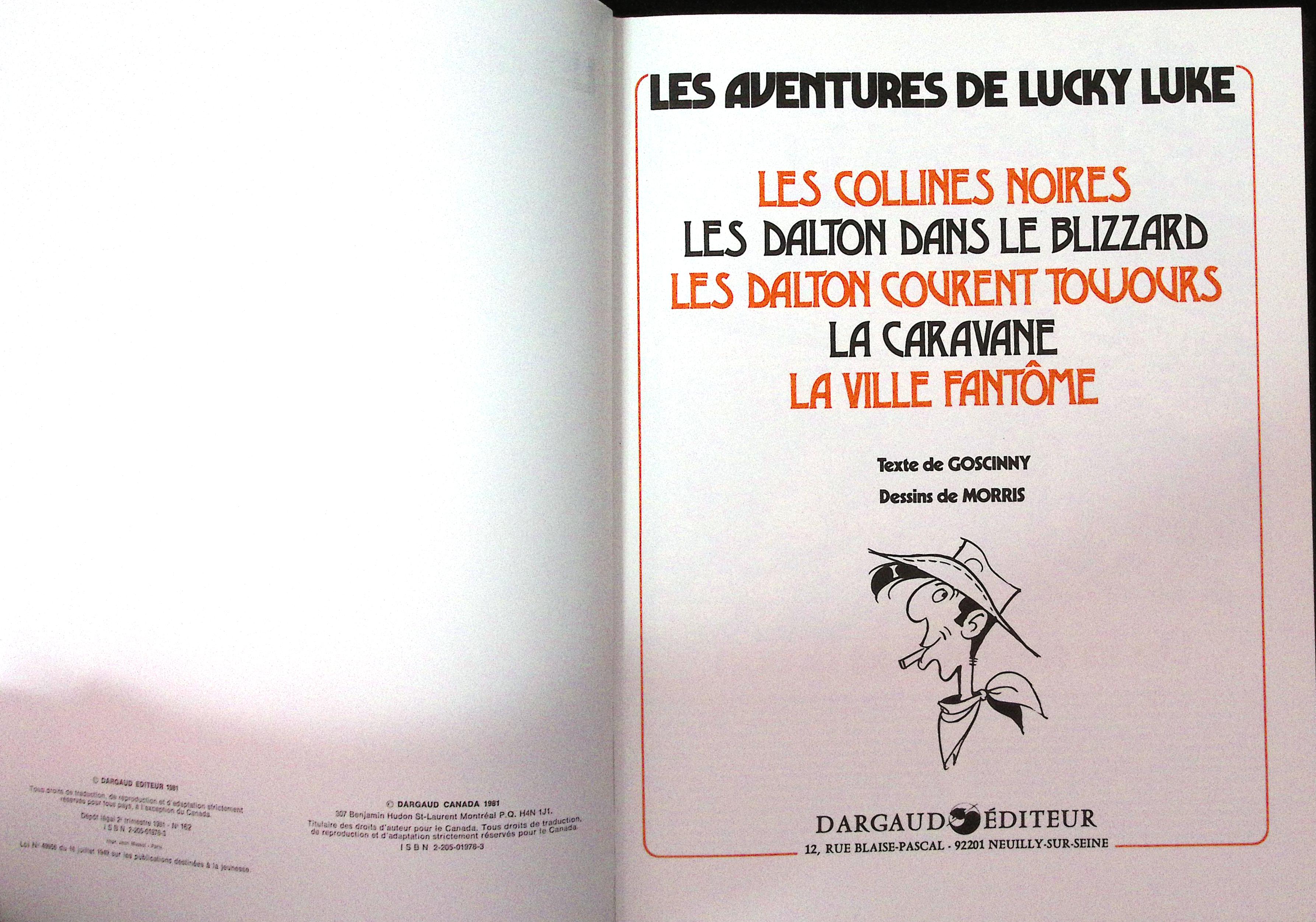 BD - Lucky Luke - tome 5 balles - Rombaldi - EO - 1981 - TBE - Dargaud