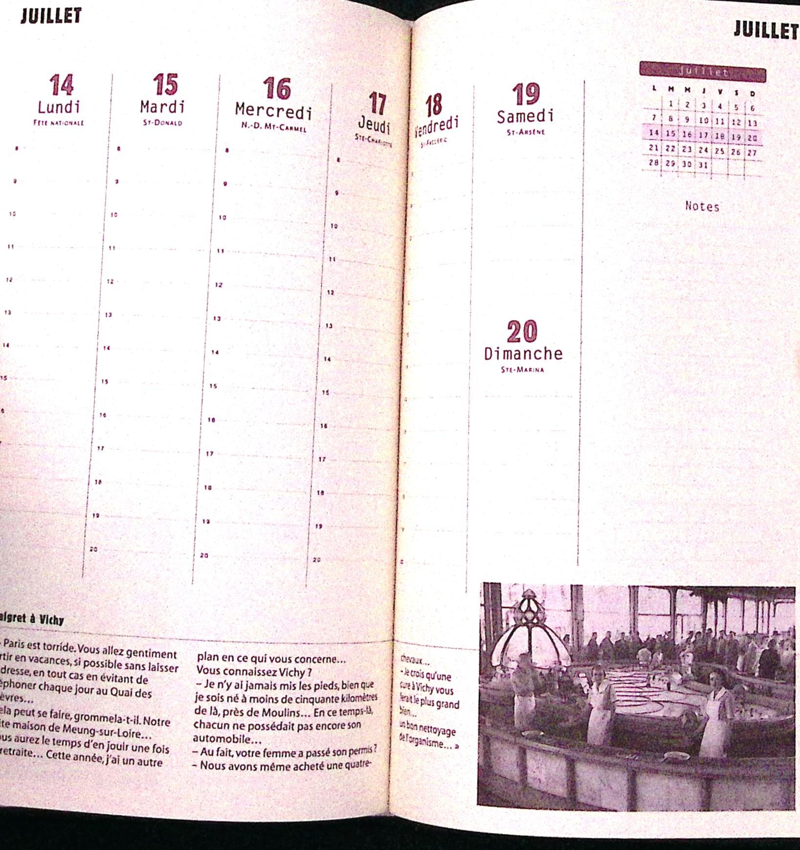 Livre - Claude Gauteur - Agenda Maigret 2003 - EO - 2002 - TTBE - Omnibus