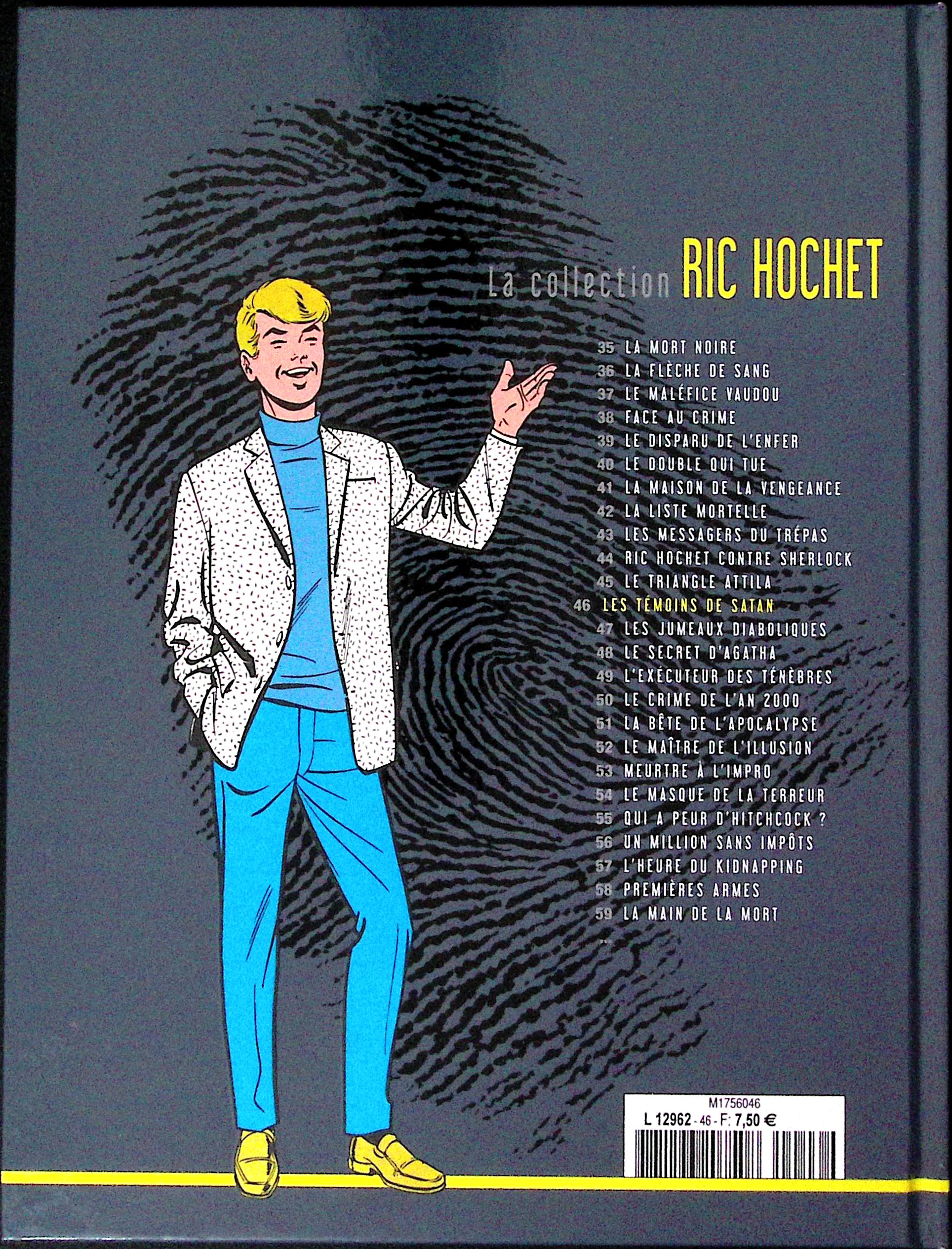 BD - Ric Hochet - La collection Ric Hochet - Les témoins de Satan - Tome 46 - EO - 2012 - TTBE - Hachette
