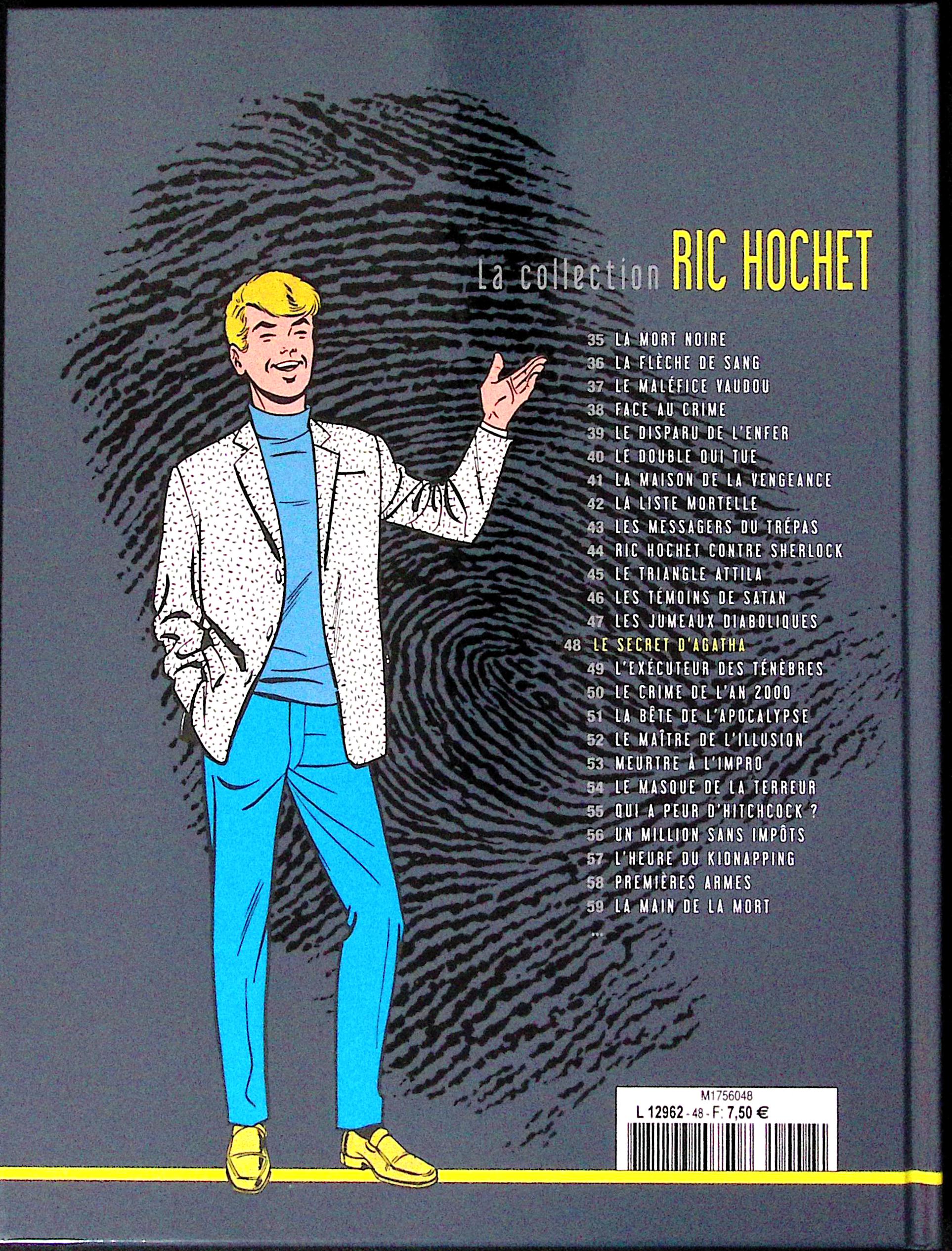BD - Ric Hochet - La collection Ric Hochet - Le secret d'Agatha - Tome 48 - EO - 2012 - TTBE - Hachette