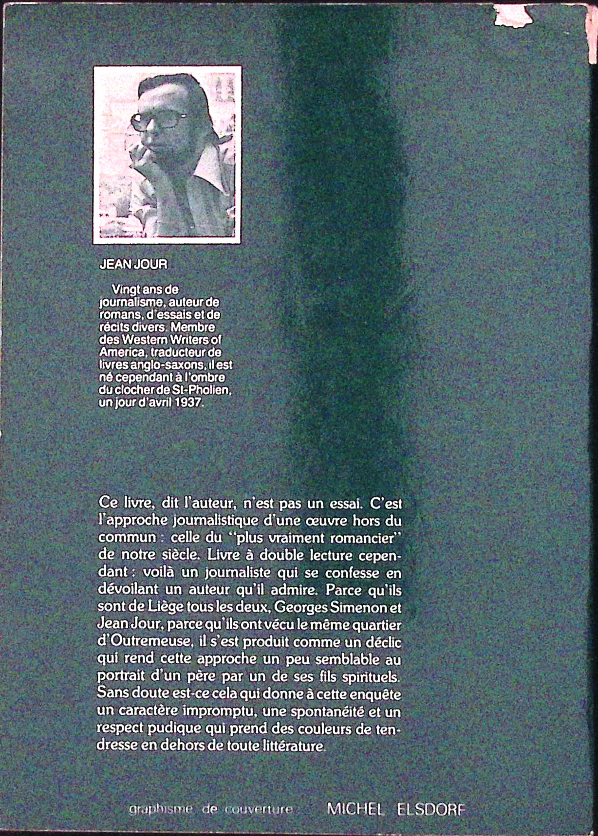 Livre - Georges Simenon - Jean Jour -  Simenon enfant de Liège - EO - 1980 - BE - Libro science