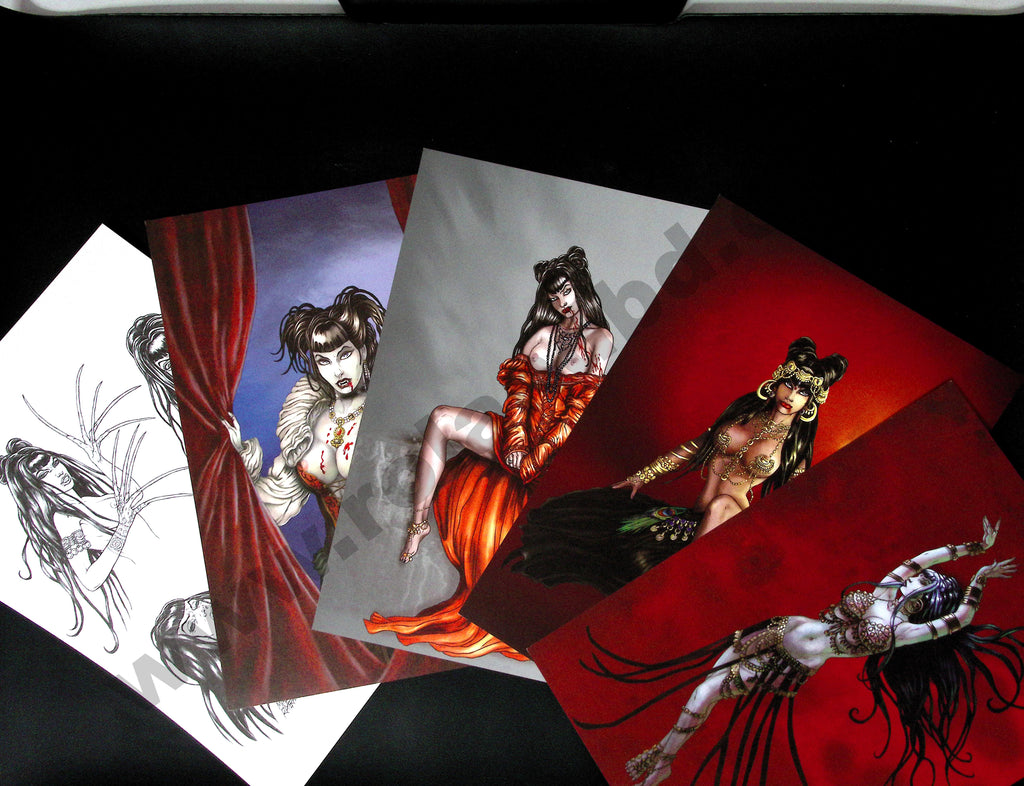Bd dédicacée - Collection Plein vol - Seffana vampirique - Portfolio par Ratera et Sayago - EO - 2010 - TTBE - Idees +