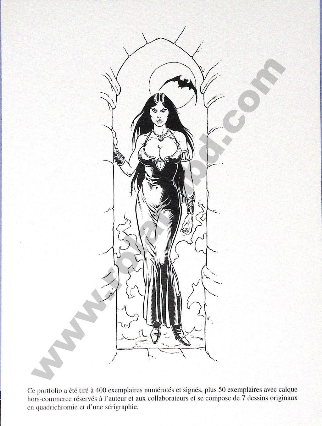 Bd -  Le Prince de la nuit - Vampires - Portfolio par Yves Swolfs - EO - 2000 - TTBE