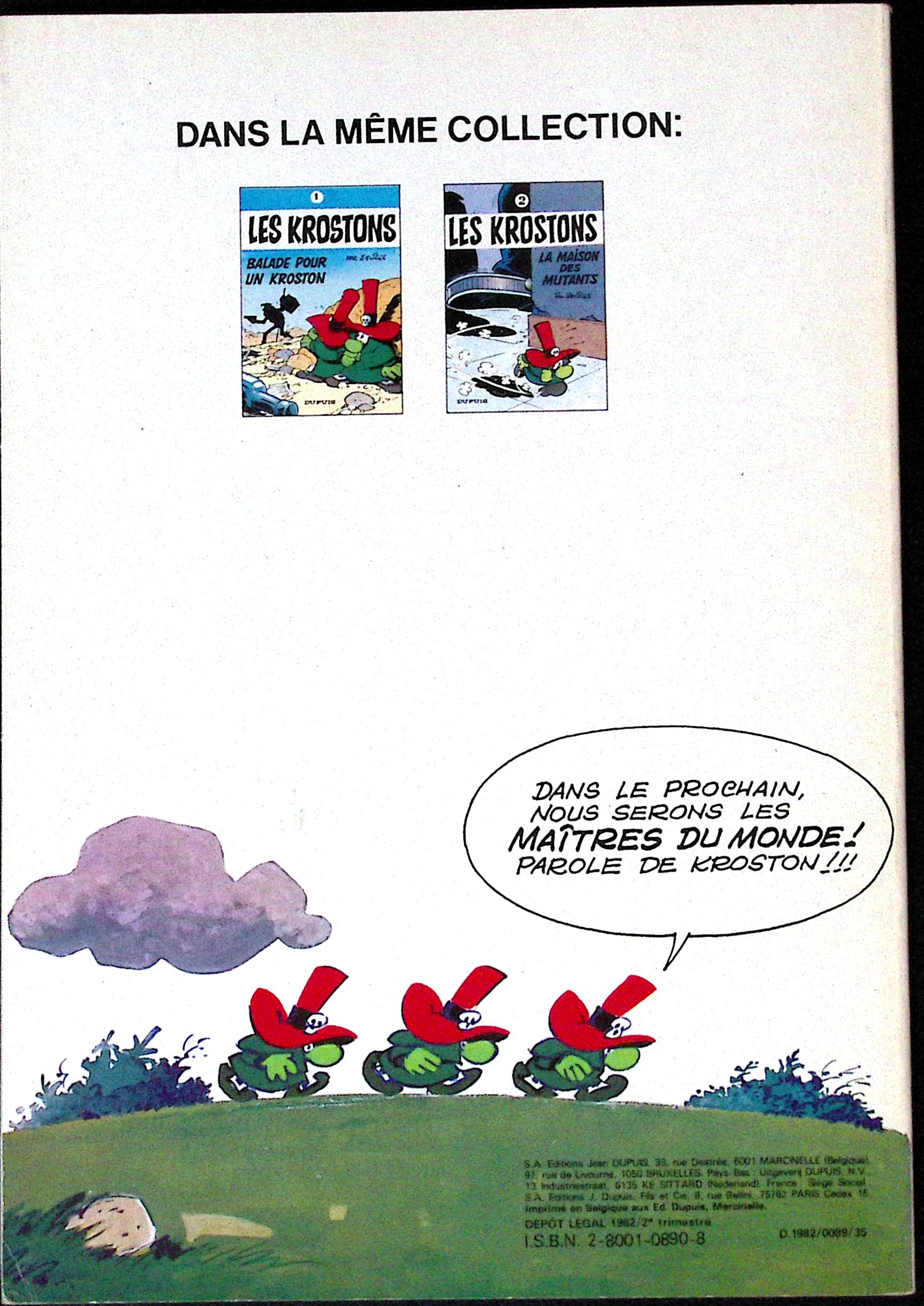 BD - Les krostons - La vie de château - Tome 3 - EO - 1982 - BE - Dupuis