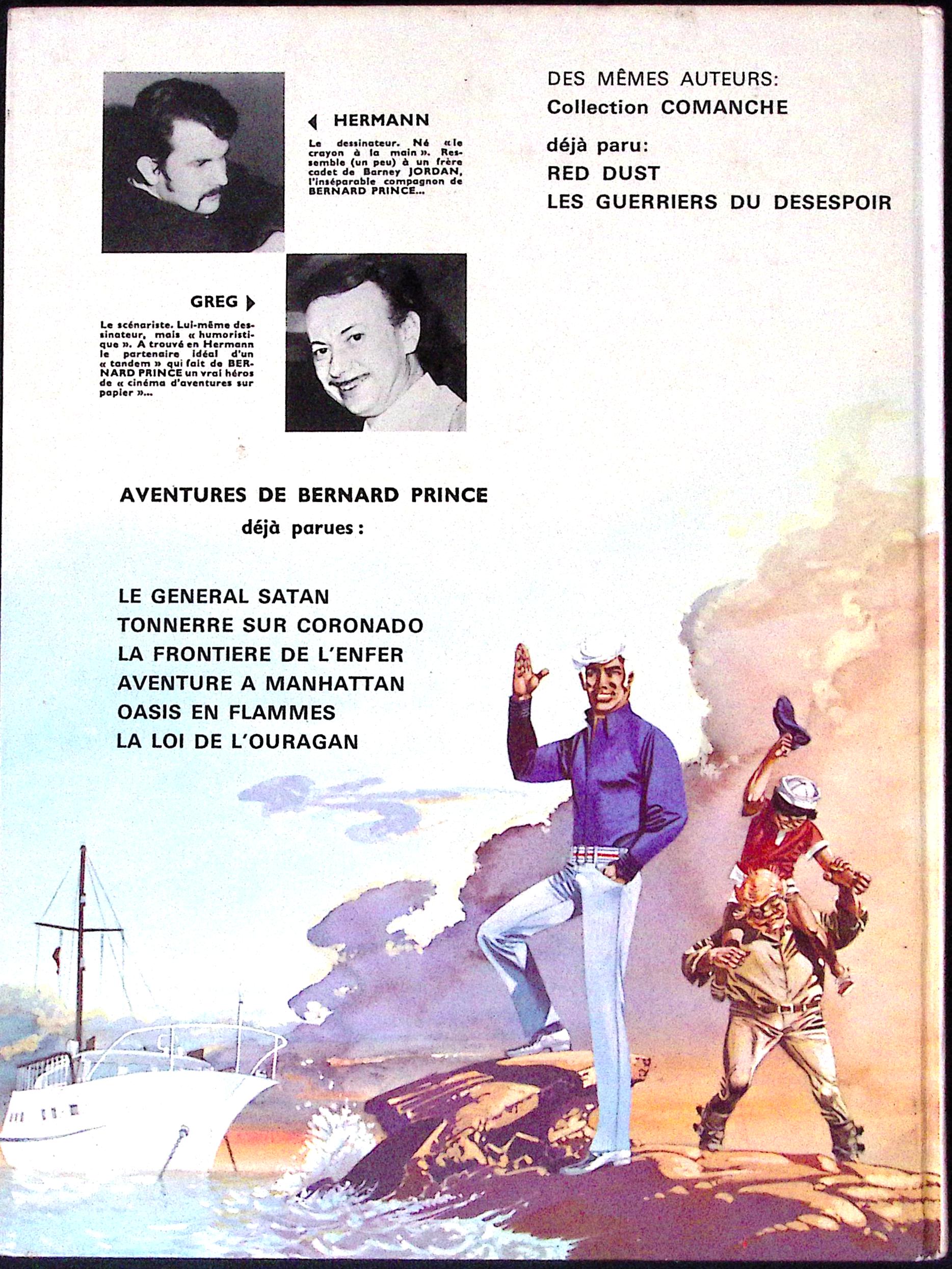 BD - Bernard Prince - La Loi de l'Ouragan - EO - 1973 - BE - Lombard