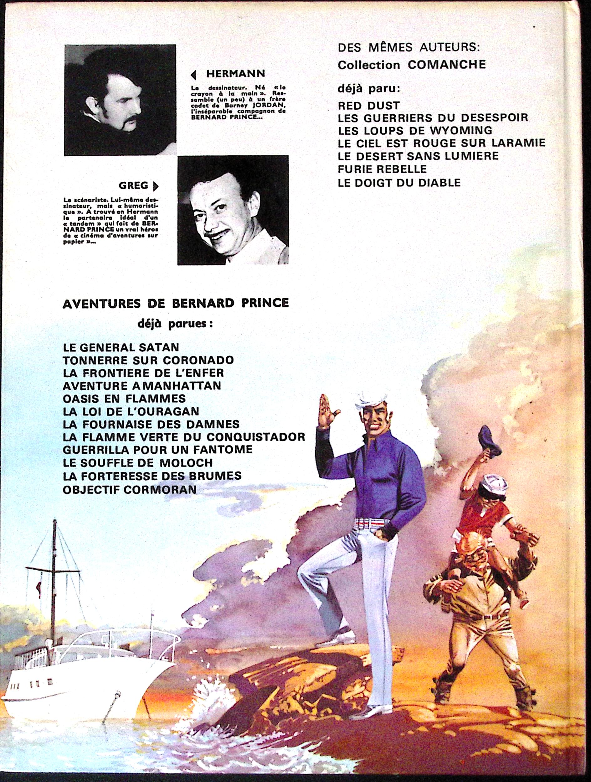 BD - Bernard Prince - Objectif cormoran - EO - 1978 - TBE - Lombard