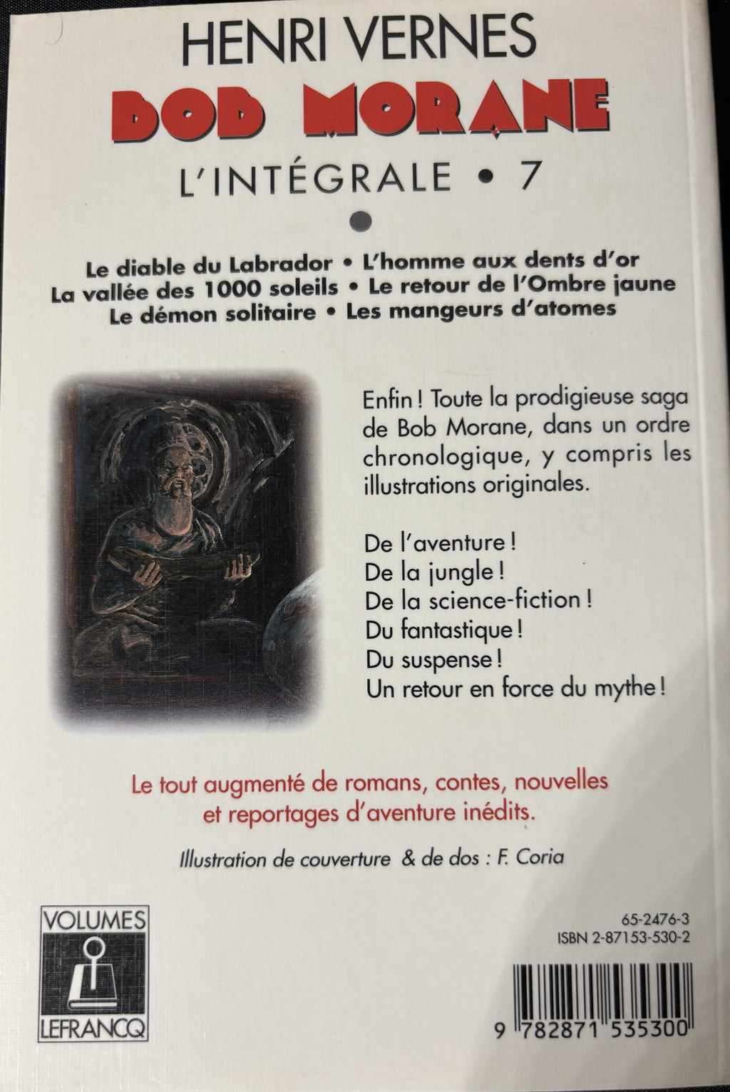Libro - Bob Morane Integral - La Integral 7 - Henri Vernes - EO - 1998- TTBE - Lefrancq