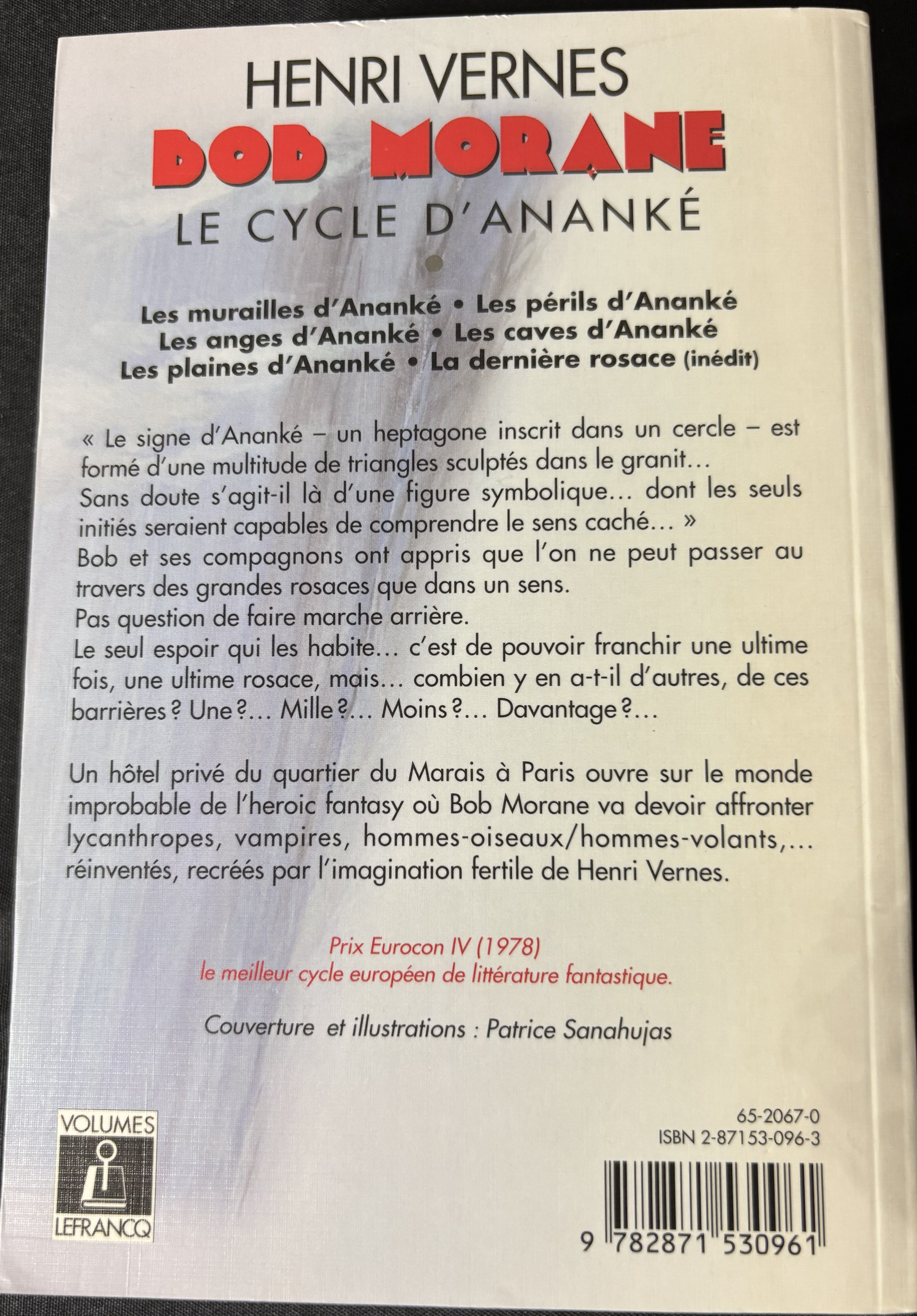 Livre - Bob Morane Intégrale - Le cycle d'Ananké - Henri Vernes - RE - 1999 - TTBE - Lefrancq