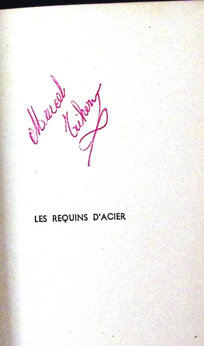 Livre - Henri Vernes - Bob Morane - Les Requins d'acier - Numéro 58 - TYPE 1 - EO -  1955 - TBE- Marabout junior
