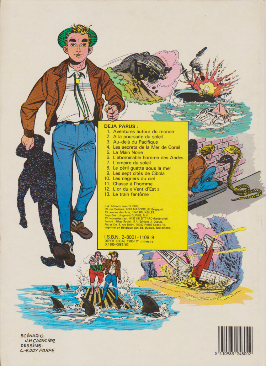 BD  Marc dacier - N°13 - Le train fantôme - RE 1er C   - 1985 - TBE - Eddy Paape