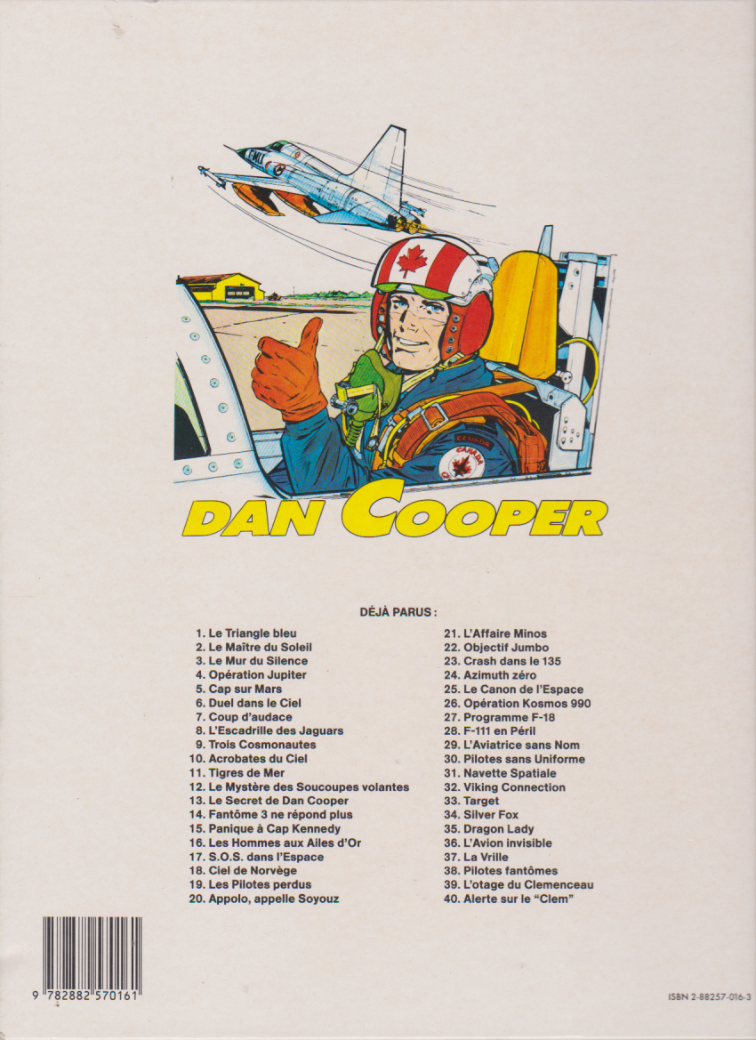 BD  Dan Cooper - L'oeil du tigre - N°41- EO- cartonnée-1992 -TTBE- Weinberg