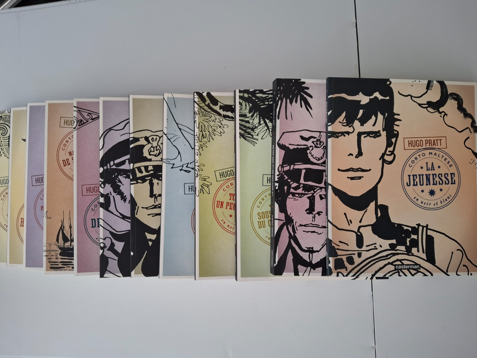 BD  Corto Maltèse - Lot rare 12 albums en N & B  -  EO.  2011  TTBE - Hugo Pratt