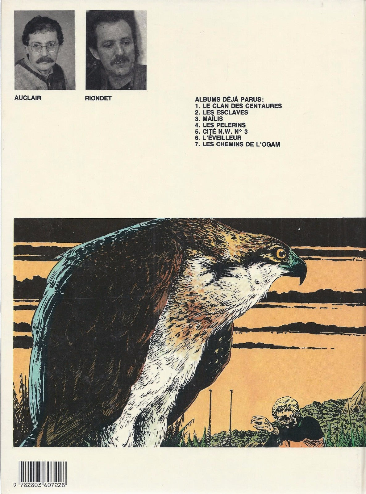 Comic Book: Simon du Fleuve - Les chemins de L'ogam - No. 7 - Hardcover First Edition - 1988 - Good Condition - Auclair