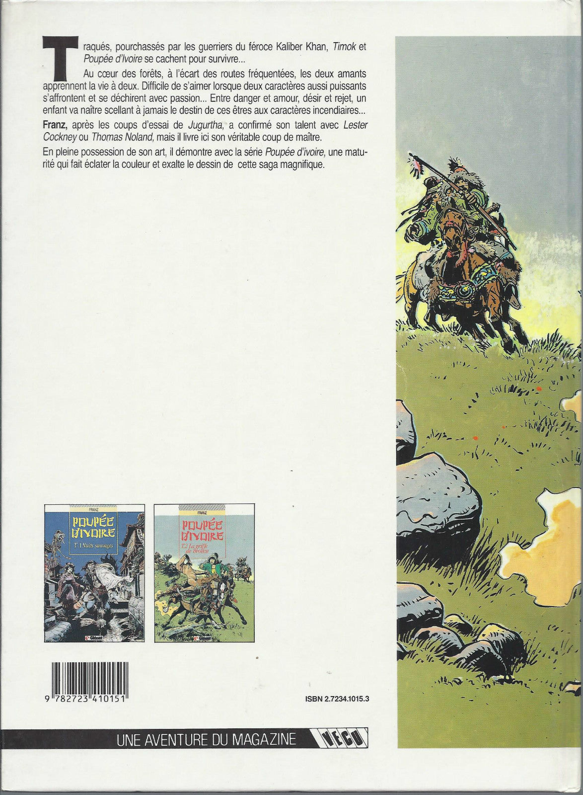 BD Poupée d'ivoire - La griffe de Bronze - N°2-  RE cartonnée-1989- BE- Franz