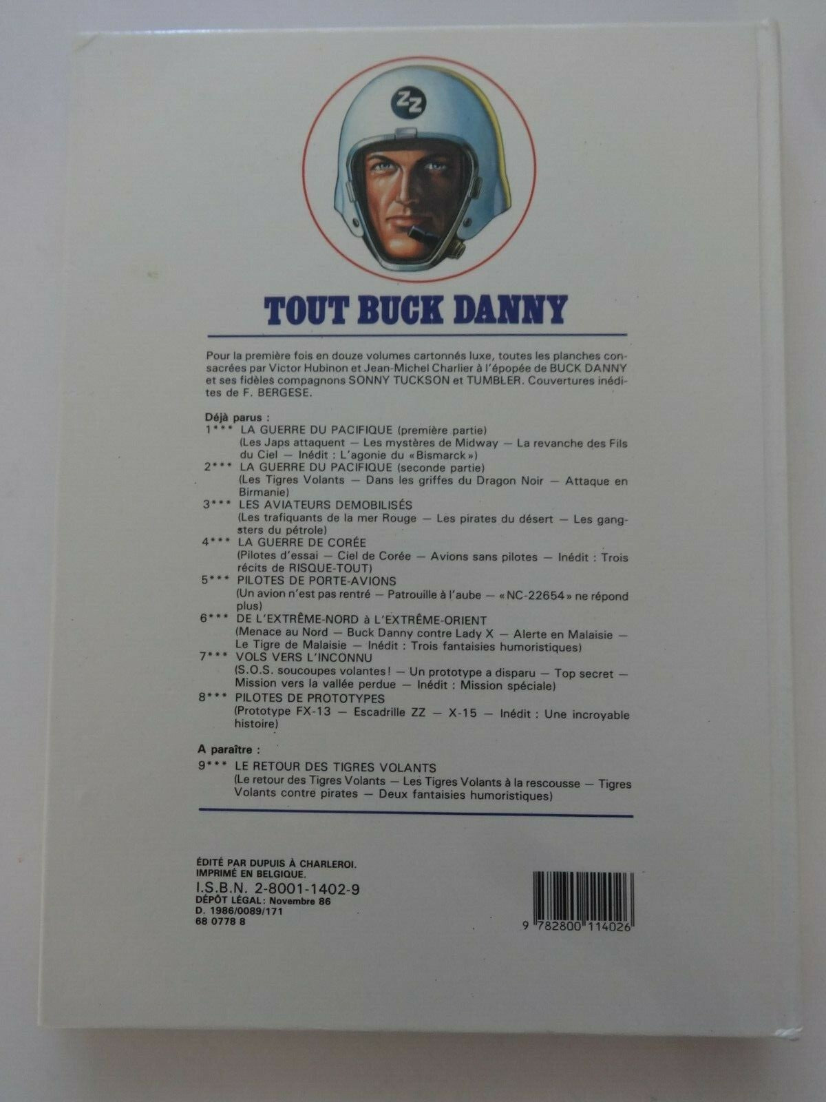 BD Tout Buck Danny  - N°8 - EO- cartonnée-1986 -TBE- Hubinon