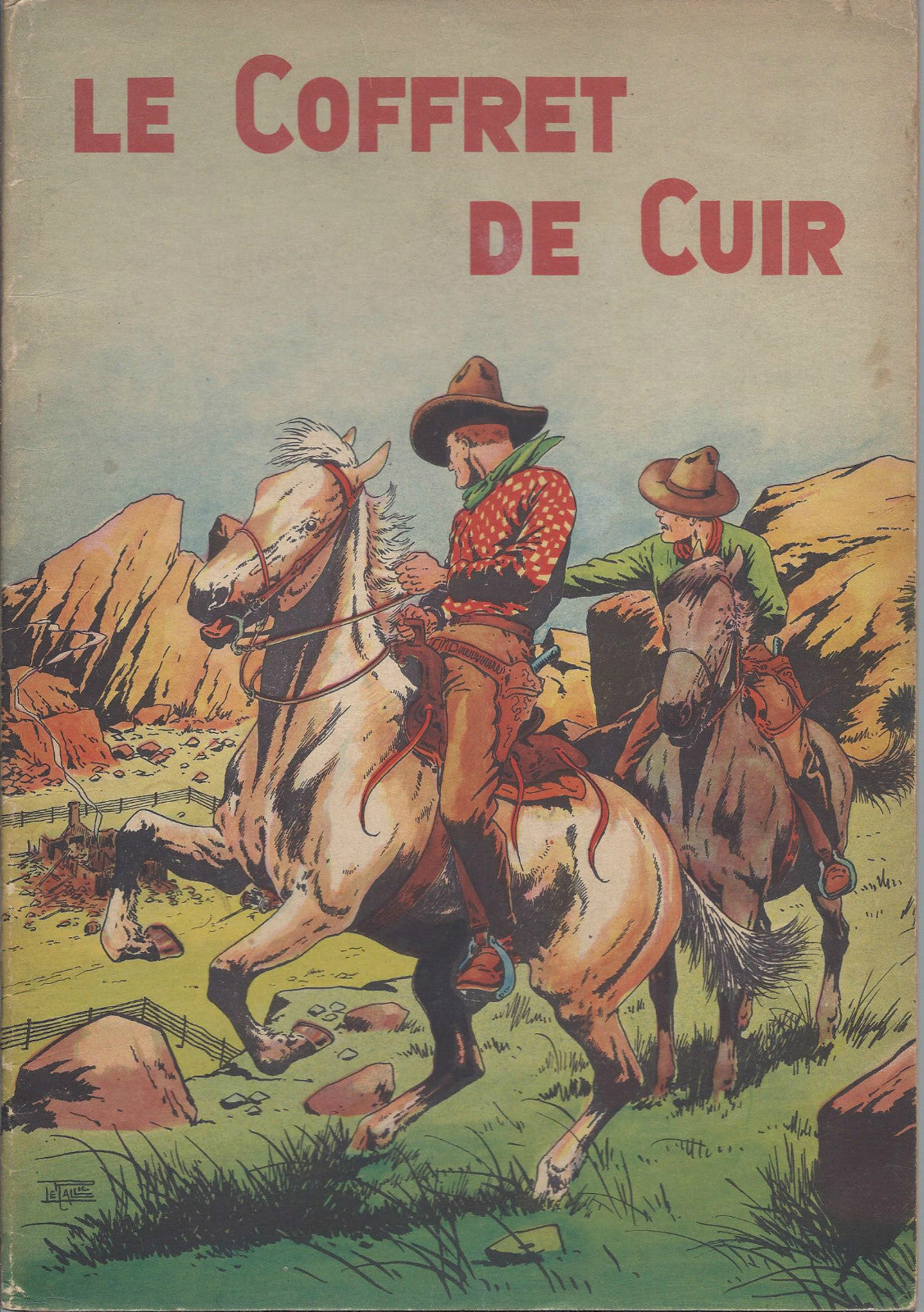 BD  Yan Karédec - Le coffret de cuir - EO. 1948 -TBE- Le Rallic