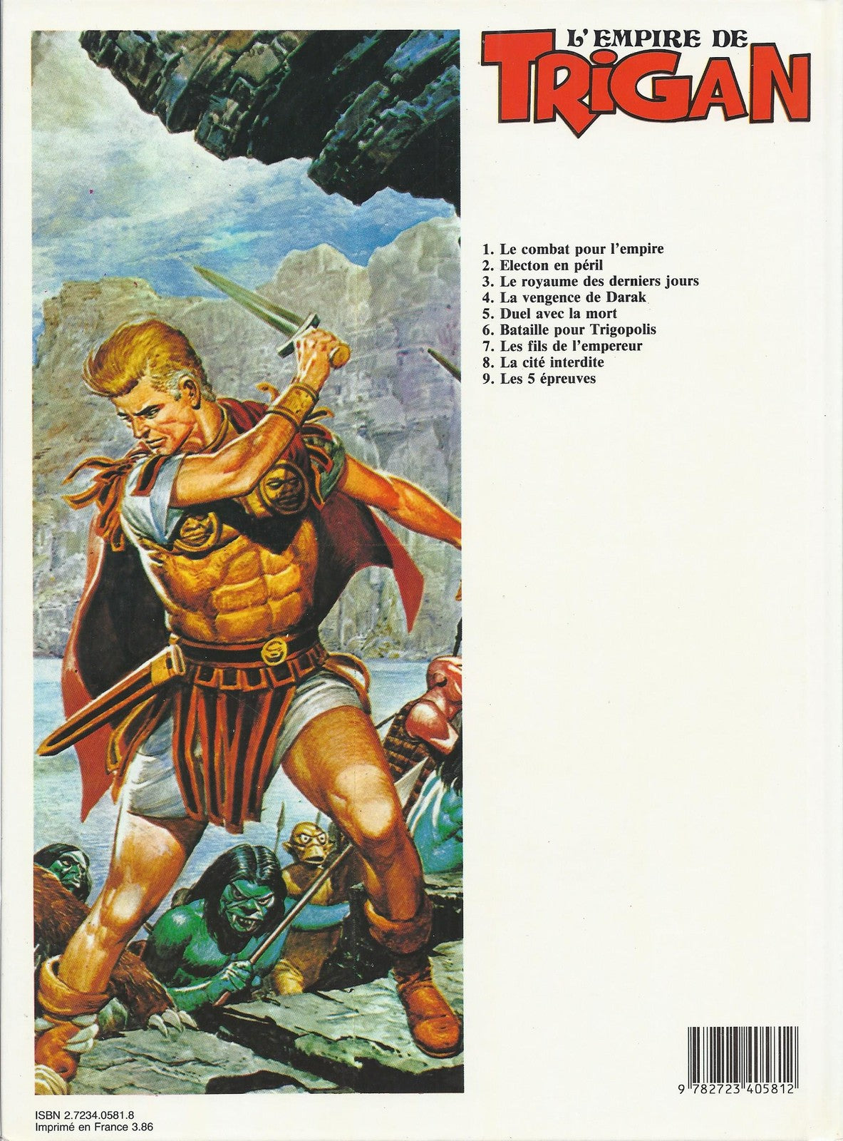 BD  Trigan - N°9-  Les 5 épreuves -  EO .1986 - BE - Don Lawrence