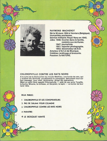 BD -Chlorophylle -contre les rats noirs  - E.O brochée (CV) .1979- TBE -Macherot