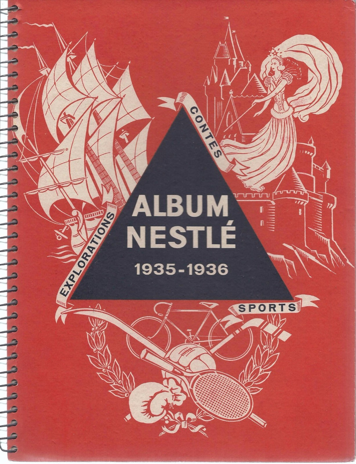 Livre  - Album chromos  Nestlé 1935-1936  - EO- cartonné  -TTBE- RARE !!!