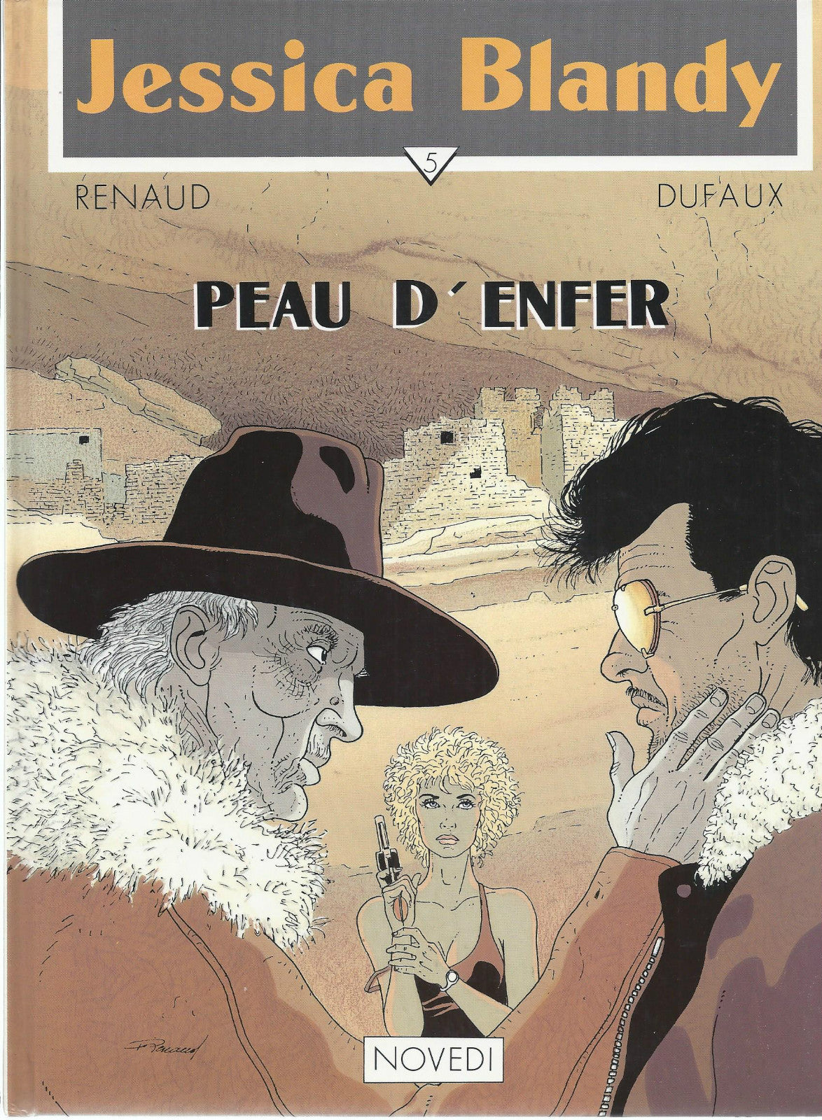 BD  Jessica Blandy - N°5 - Peau d'enfer - E.O.1989 - TBE - Renaud