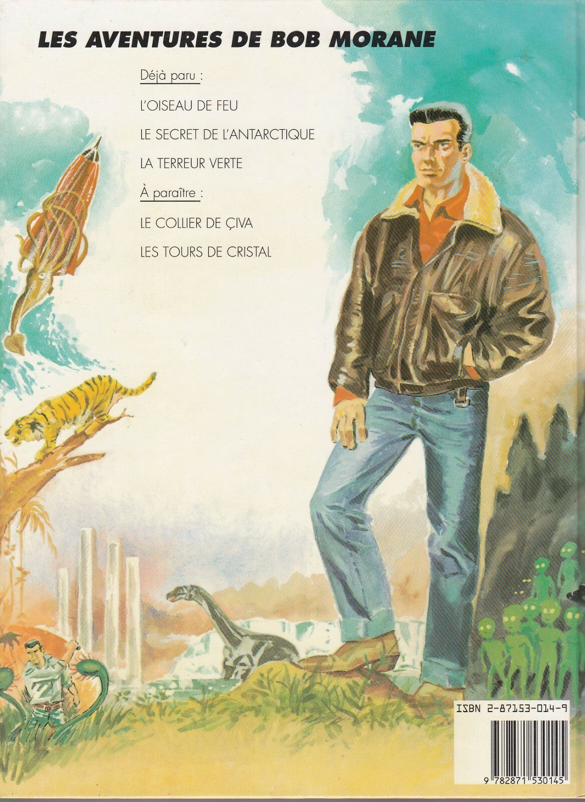 BD Bob Morane N°3(Lefrancq) -La terreur verte - E.O.1989-TBE-Attanasio
